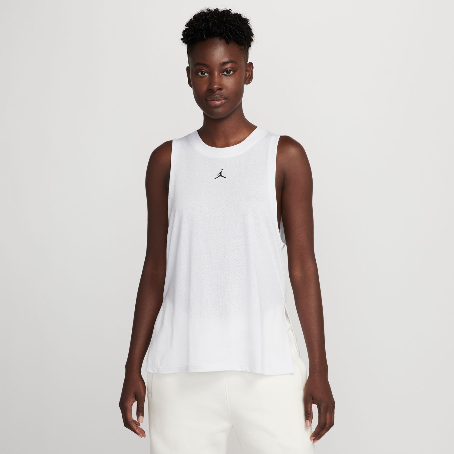 Jordan Sport Wmns Diamond Tank Top White - Dámské - Triko Jordan - Bílé - FB4629-100 - Velikost: XS