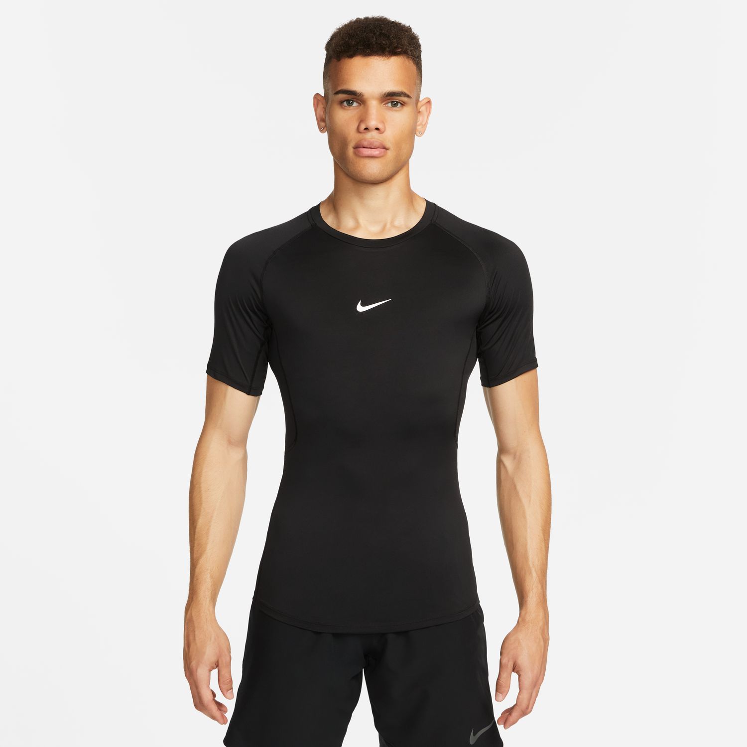 Nike Pro Dri-FIT Tight Short-Sleeve Fitness Top Black - Pánské - Triko Nike - Černé - FB7932-010 - Velikost: 2XL