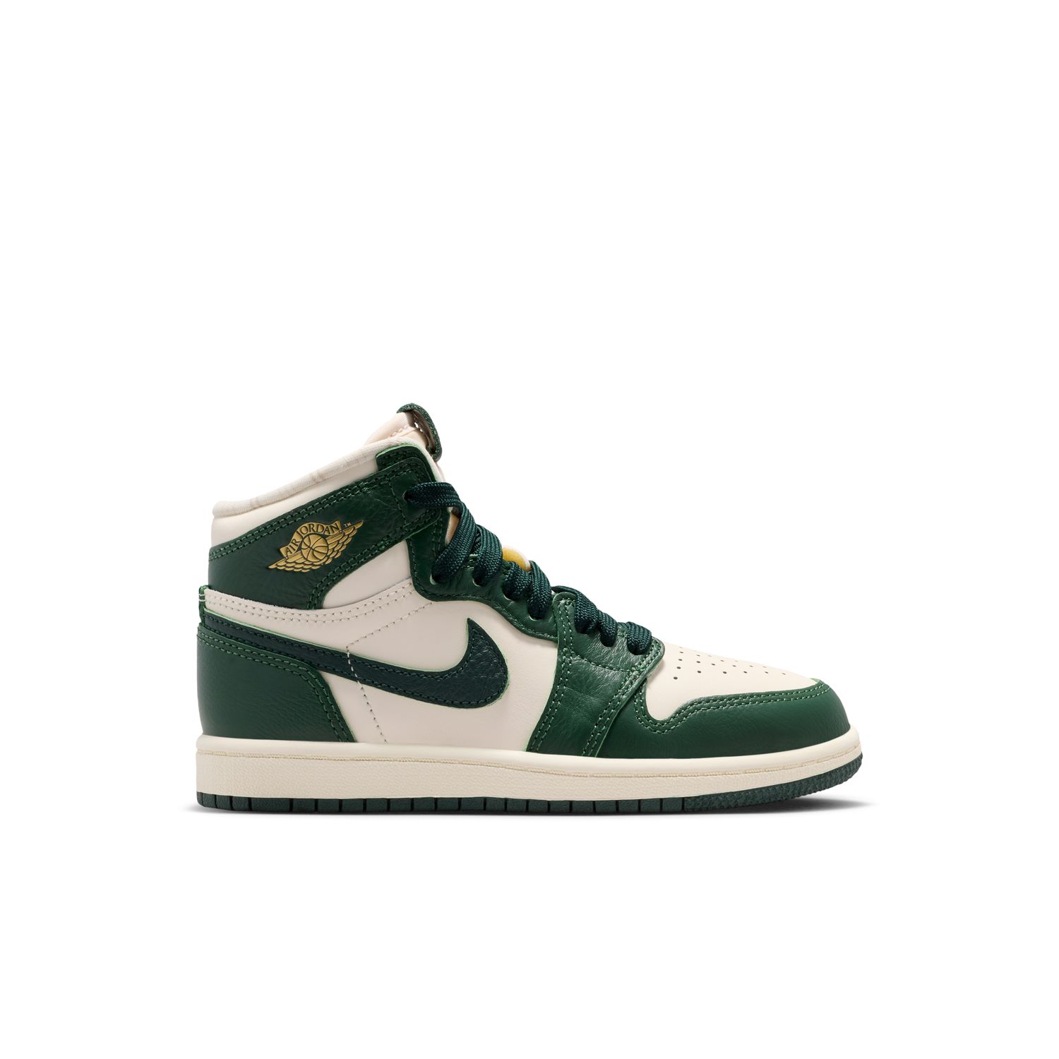 Air Jordan 1 Retro High OG "Pale Ivory Pro Green" (PS) - Dětské - Tenisky Jordan - Bílé - FD2597-101 - Velikost: 32
