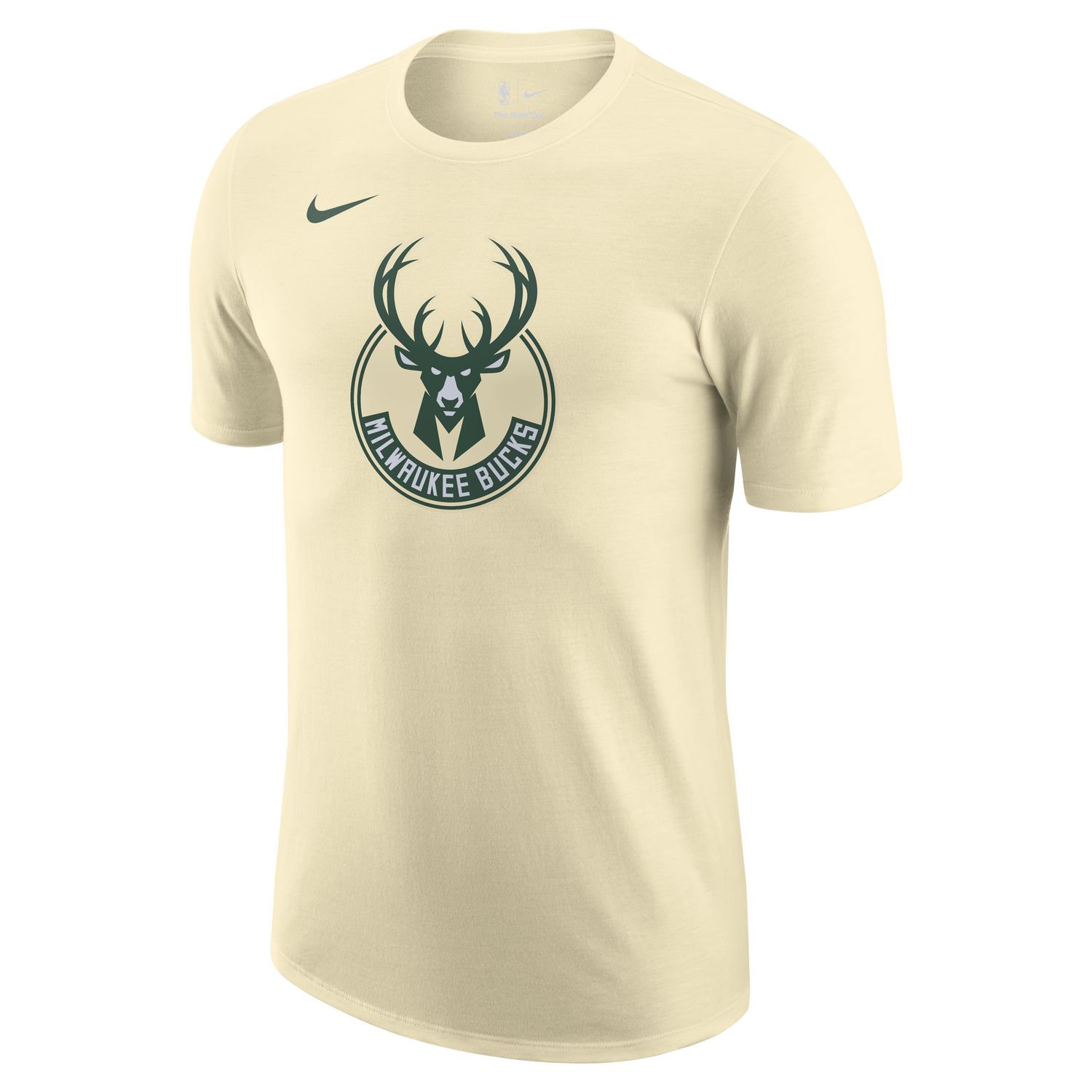 Nike NBA Milwaukee Bucks Essential Tee Flat Opal - Pánské - Triko Nike - Hnědé - FJ0247-280 - Velikost: L