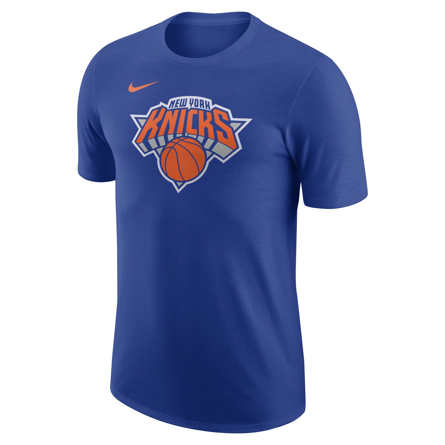 Nike NBA New York Knicks Essential Tee Rush Blue - Pánské - Triko Nike - Modré - FJ0251-495 - Velikost: M