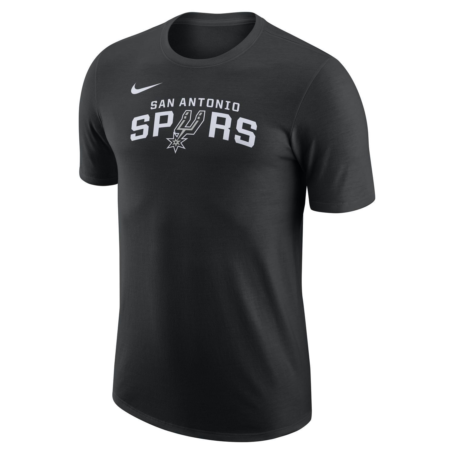 Levně Nike NBA San Antonio Spurs Essential Tee Black - Pánské - Triko Nike - Černé - FJ0258-010