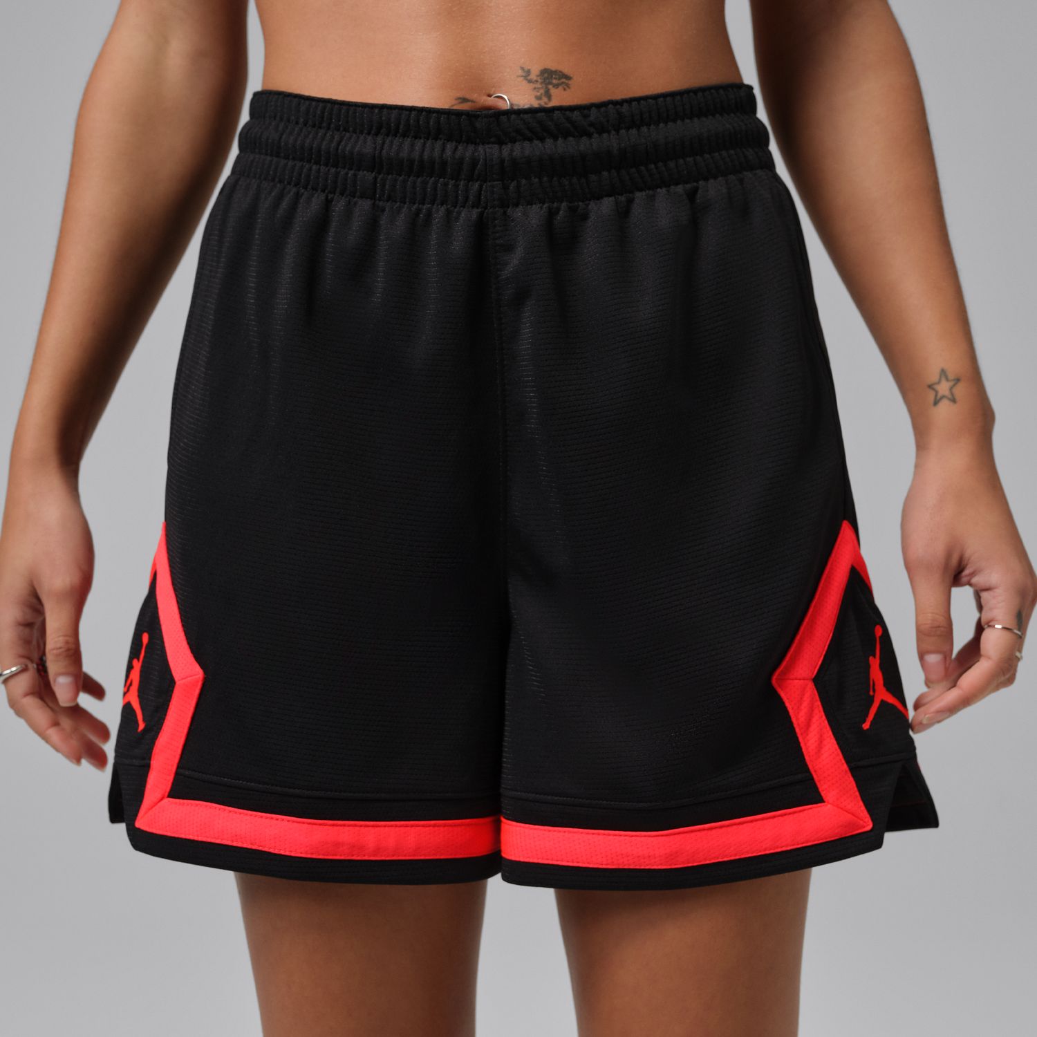 Jordan Sport Wmns 4" Diamond Shorts - Dámské - Kraťasy Jordan - Černé - FN5134-013 - Velikost: XS