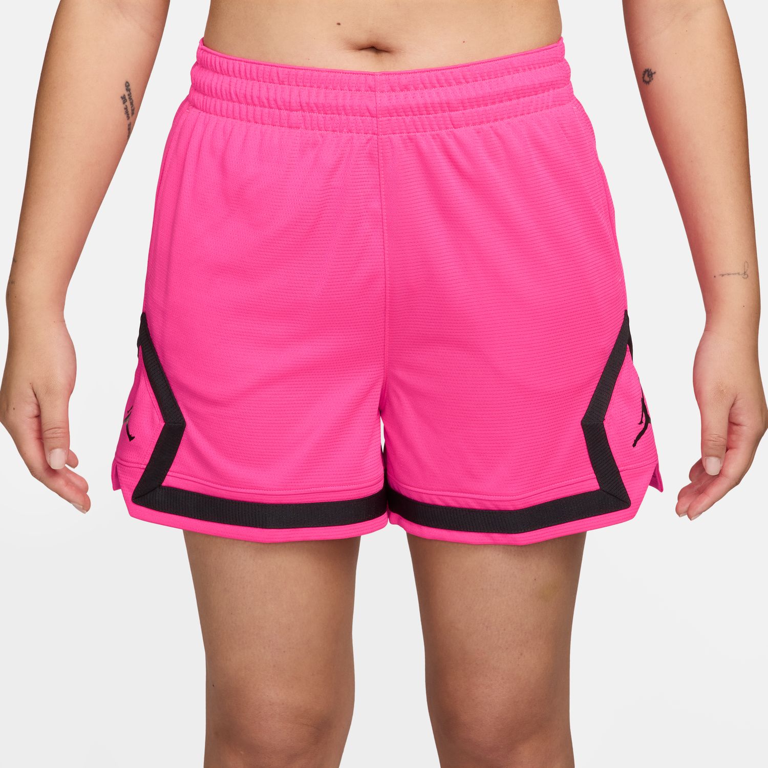 Jordan Sport Wmns 4" Diamond Shorts Hyper Pink - Dámské - Kraťasy Jordan - Růžové - FN5134-645 - Velikost: S