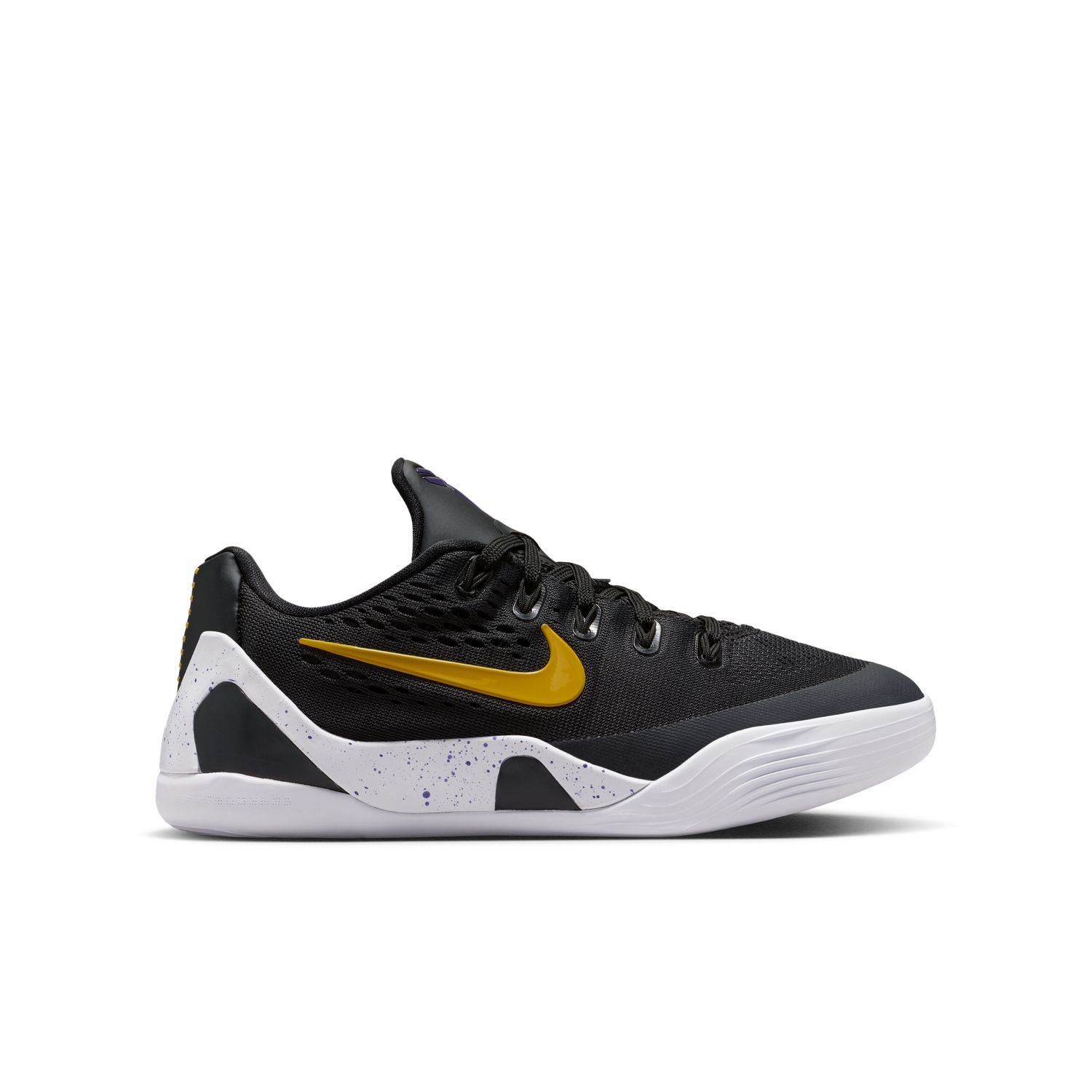 Nike Kobe 9 EM Low "Lakers Away" (GS) - Dětské - Tenisky Nike - Černé - FV3607-003 - Velikost: 37.5