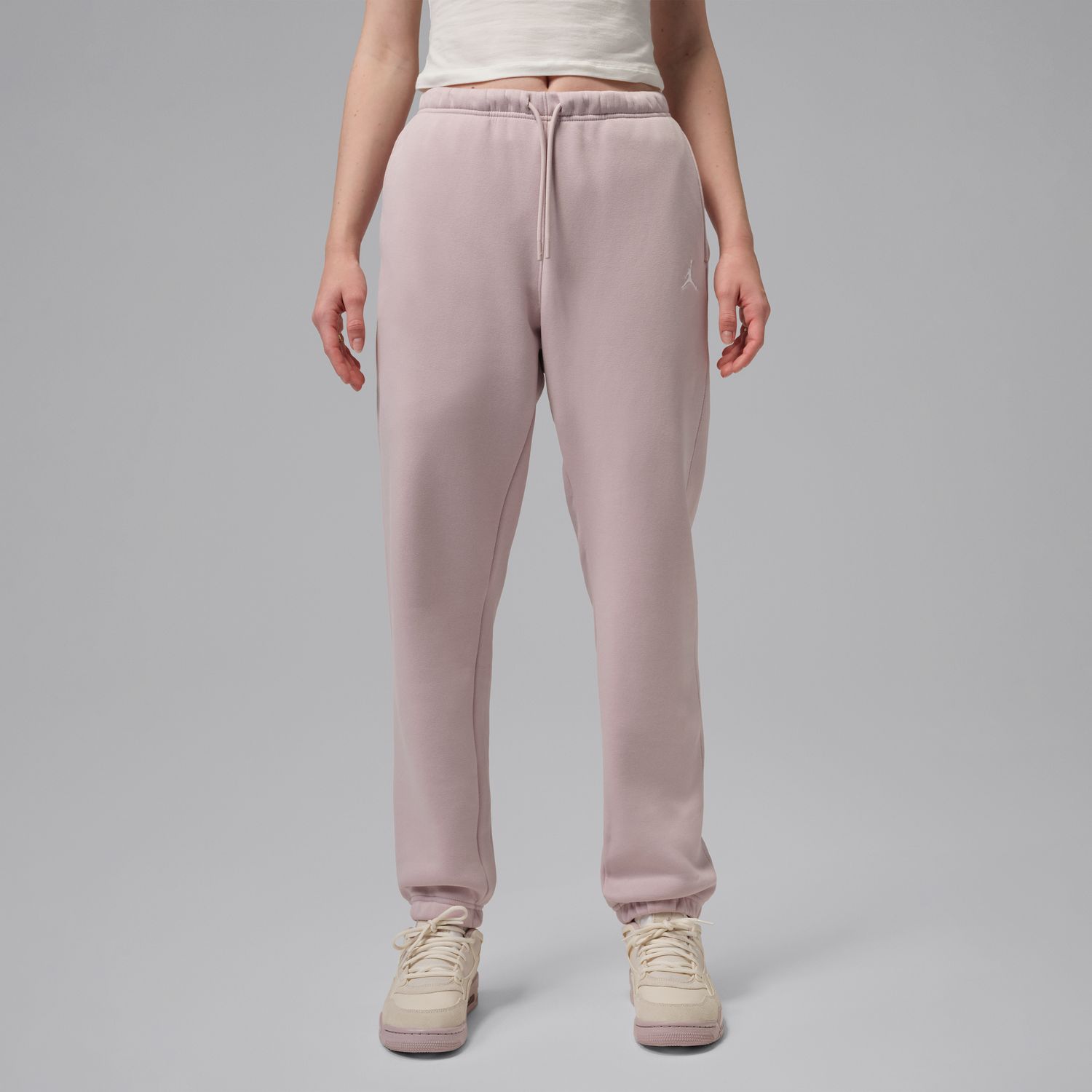 Jordan Brooklyn Fleece Wmns Pants Particle Rose - Dámské - Kalhoty Jordan - Růžové - FV7077-627 - Velikost: XS
