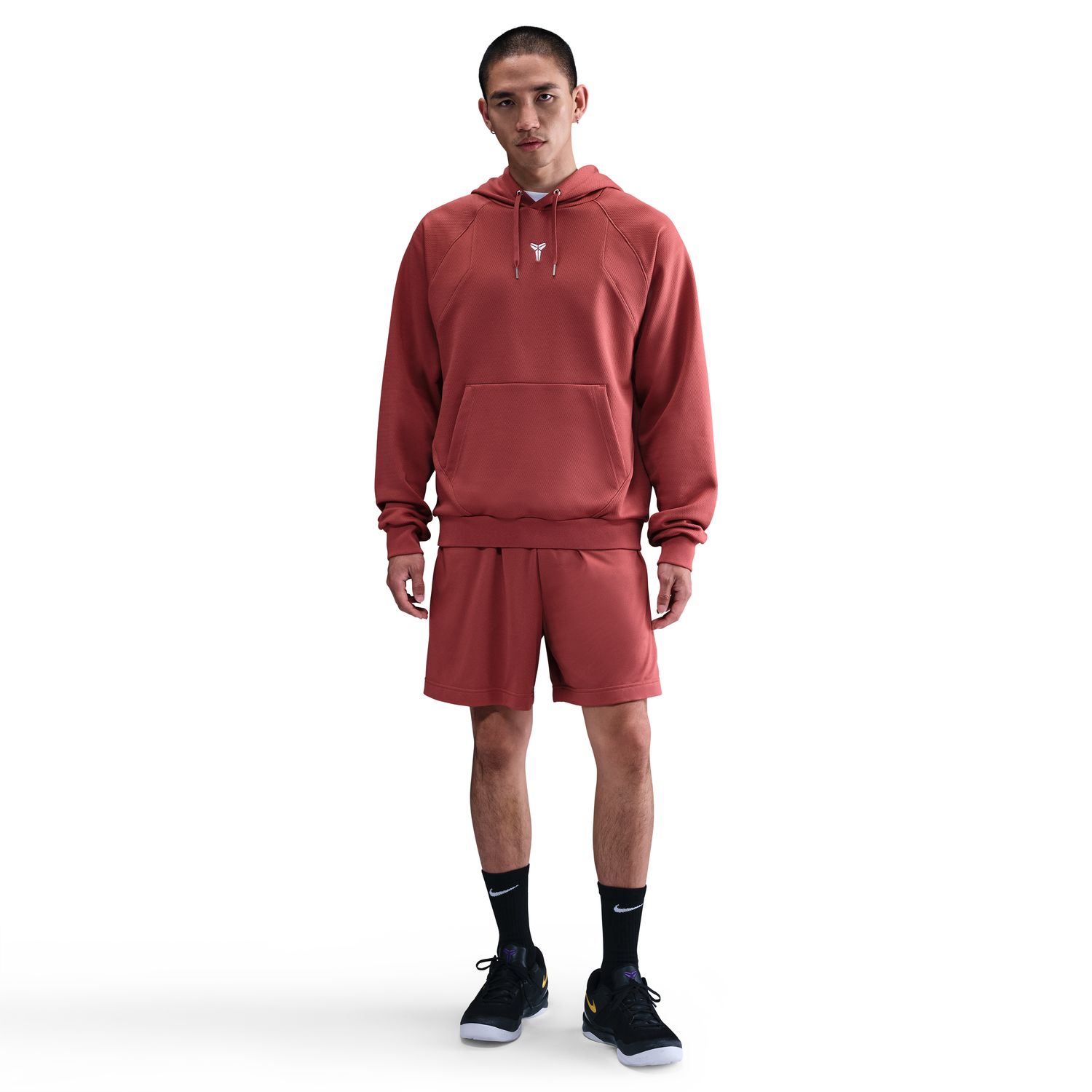 Nike Kobe Therma-FIT Pullover Hoodie Canyon Rust - Pánské - Mikina Nike - Hnědé - HJ8109-691 - Velikost: 2XL