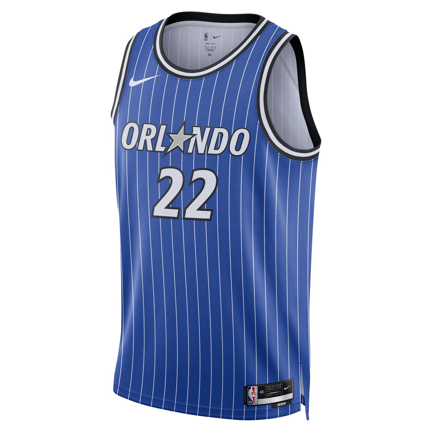 Nike NBA Dri-FIT Orlando Magic Icon Editon 2025 Swingman Jersey - Pánské - Dres Nike - Modré - HM3988-481 - Velikost: 3XL