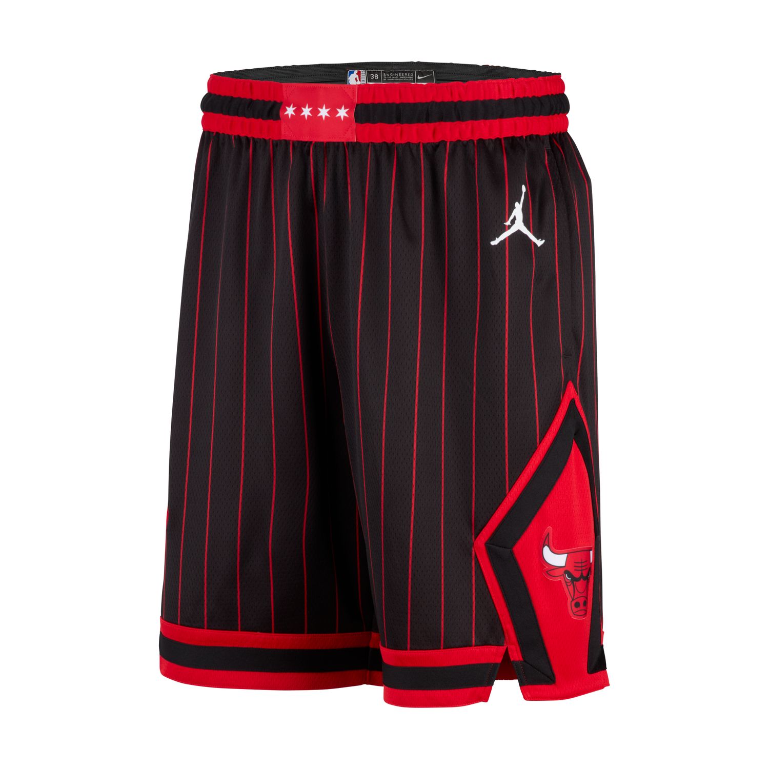 Jordan Dri-FIT NBA Chicago Bulls Statement Edition Swingman Shorts - Pánské - Kraťasy Jordan - Černé - HM4863-010 - Velikost: M