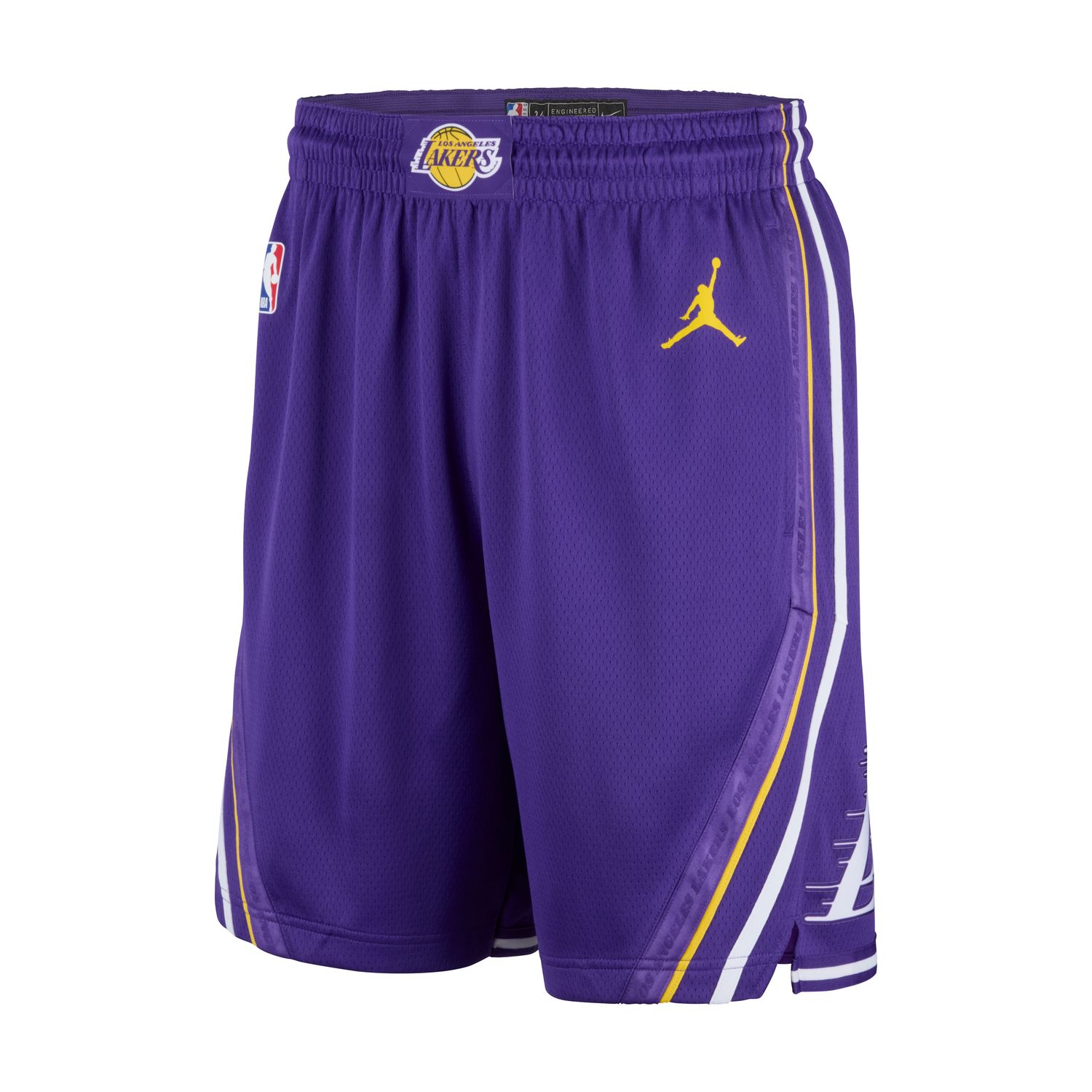Jordan Dri-FIT NBA Los Angeles Lakers Statement Rdition Swingman Shorts - Pánské - Kraťasy Jordan - Fialové - HM4866-504 - Velikost: S