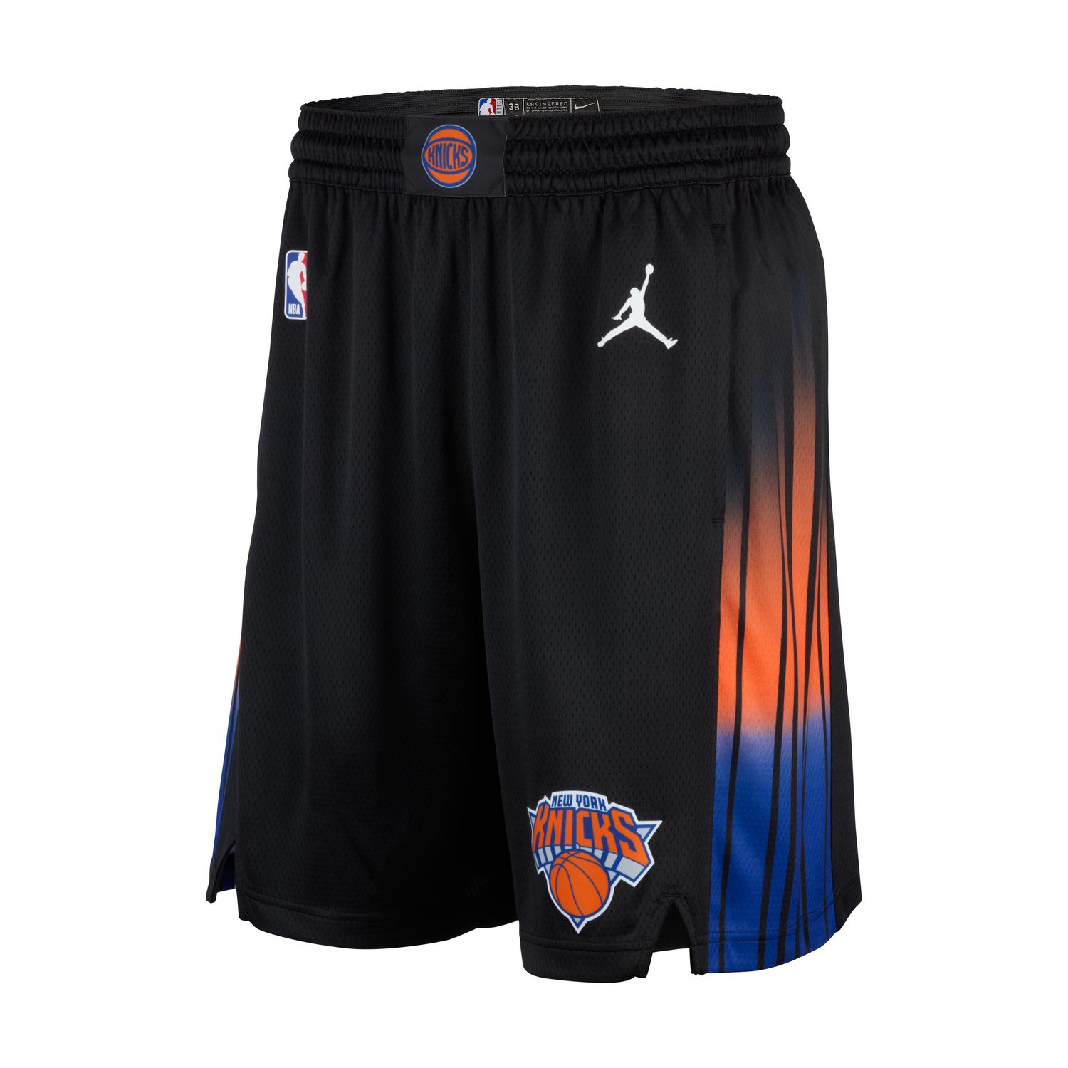 Jordan Dri-FIT NBA New York Knicks Statement Edition Swingman Shorts - Pánské - Kraťasy Jordan - Černé - HM4867-010 - Velikost: S