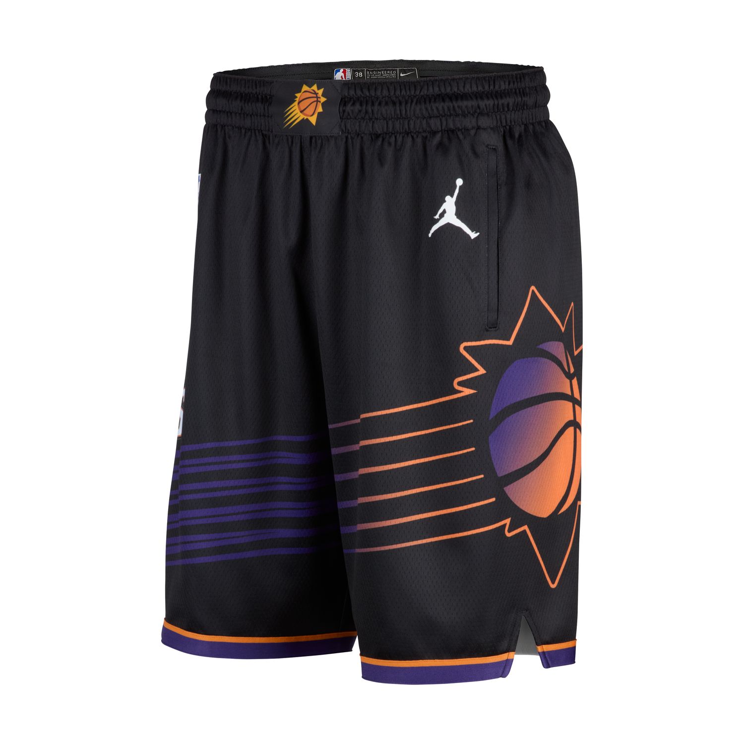 Jordan Dri-FIT NBA Phoenix Suns Statement Edition Swingman Shorts Black - Pánské - Kraťasy Jordan - Černé - HM4870-010 - Velikost: M