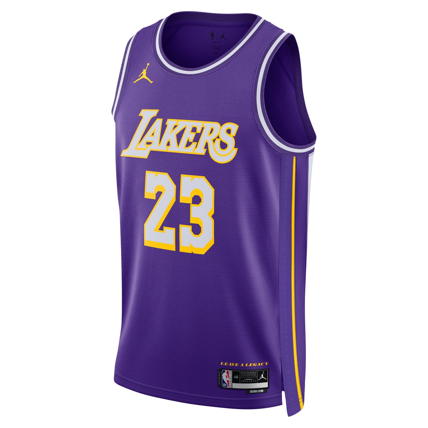 Jordan Dri-FIT NBA LeBron James Los Angeles Lakers 2025/26 Statement Edition Swingman Jersey - Pánské - Dres Nike - Fialové - HM4877-504 - Velikost: L