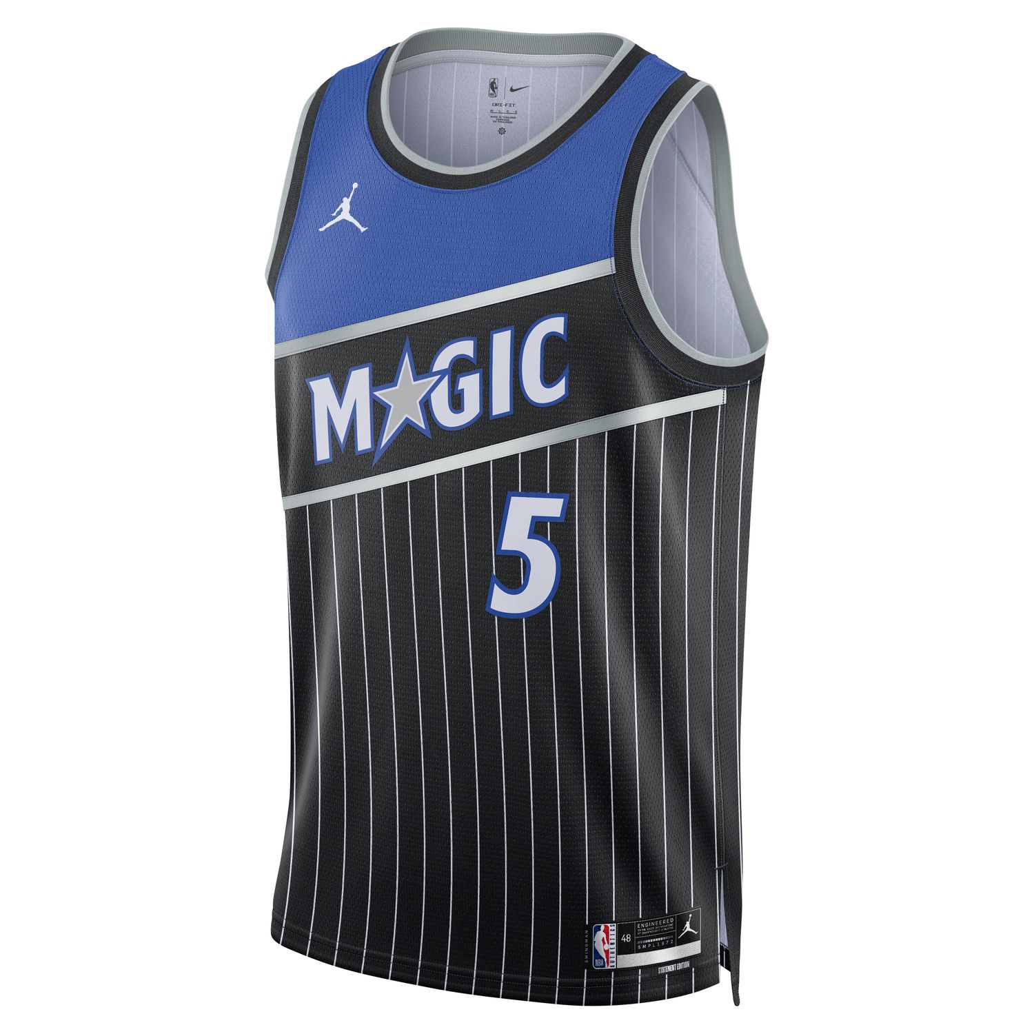 Jordan Dri-FIT NBA Orlando Magic 2025/26 Statement Edition Swingman Jersey - Pánské - Dres Jordan - Černé - HM4880-010 - Velikost: M