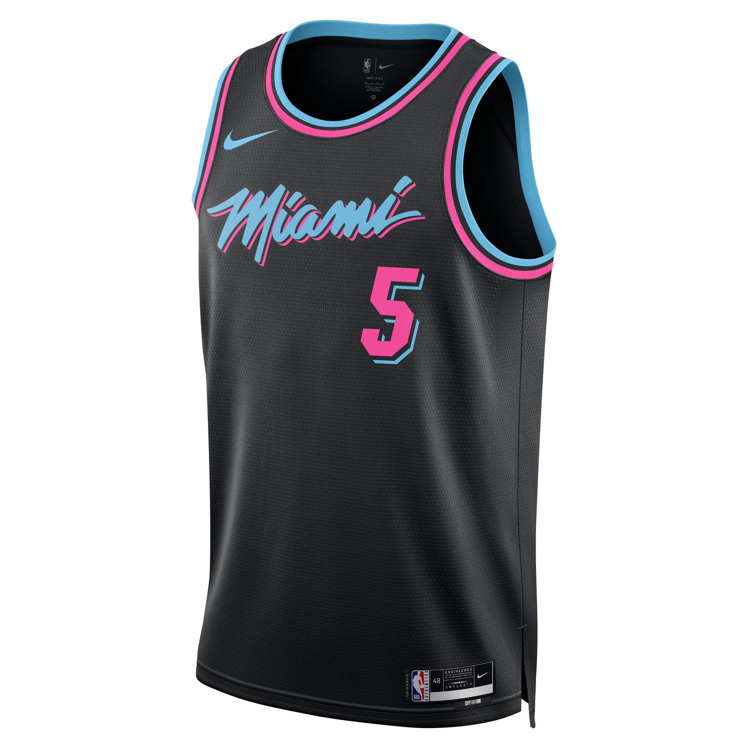 Nike Dri-FIT Miami Heat Nikola Jovic Swingman Jersey - Pánské - Dres Nike - Černé - HM5987-010 - Velikost: S