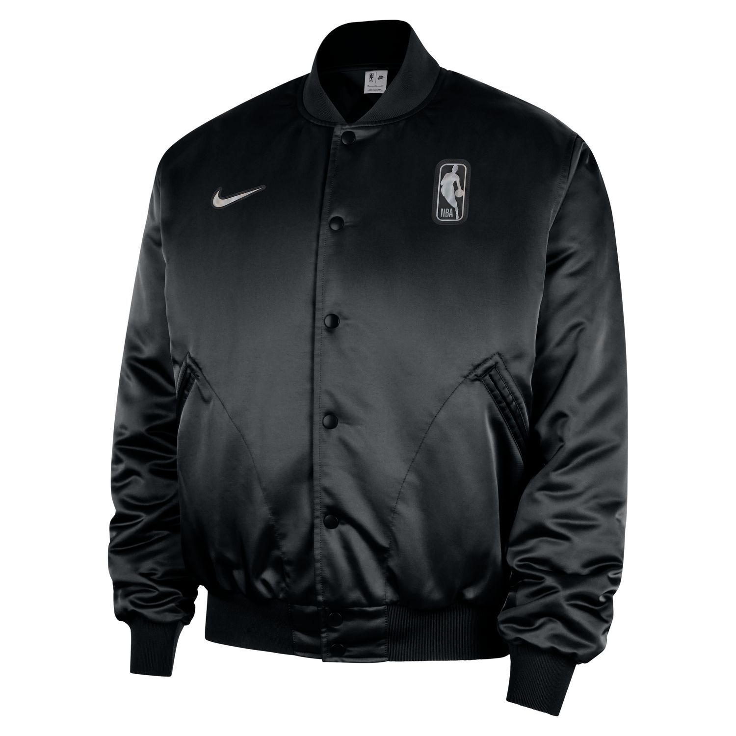 Nike NBA Team 31 Full-Snap Bomber Jacket Black - Pánské - Bunda Nike - Černé - HM6324-010 - Velikost: 2XL