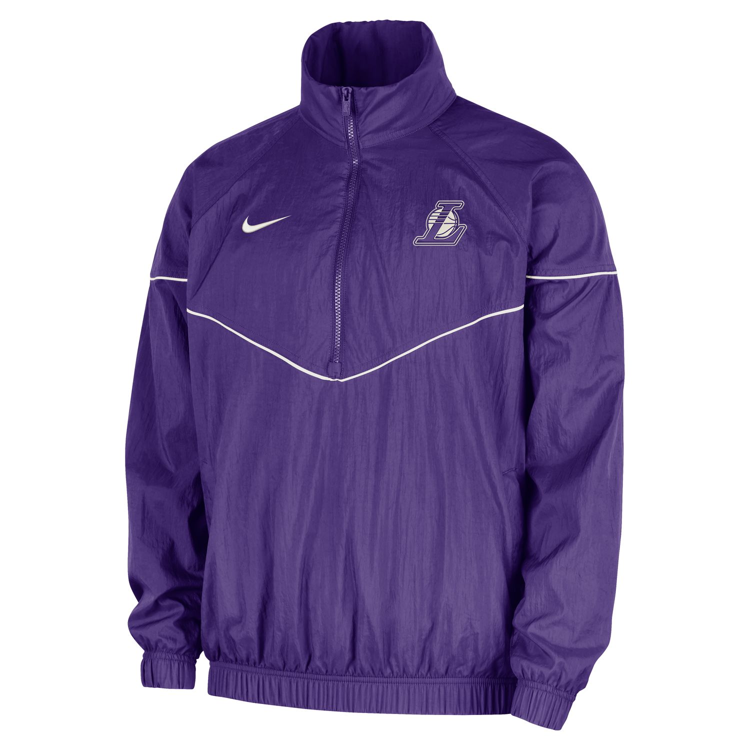 Nike NBA Los Angeles Lakers Courtside Windrunner Anorak Jacket Field Purple - Pánské - Bunda Nike - Fialové - HM8527-504 - Velikost: M