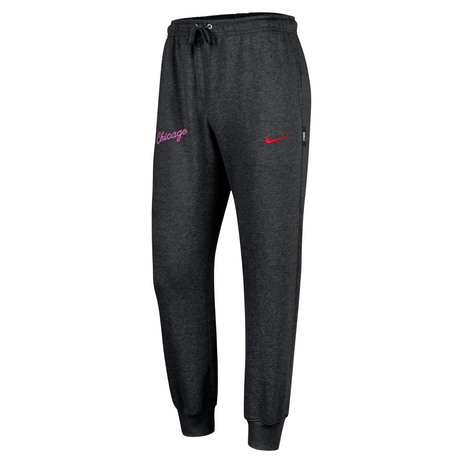 Nike NBA Club Chicago Bulls City Edition Fleece Jogger - Pánské - Kalhoty Nike - Černé - HQ5473-010 - Velikost: 2XL