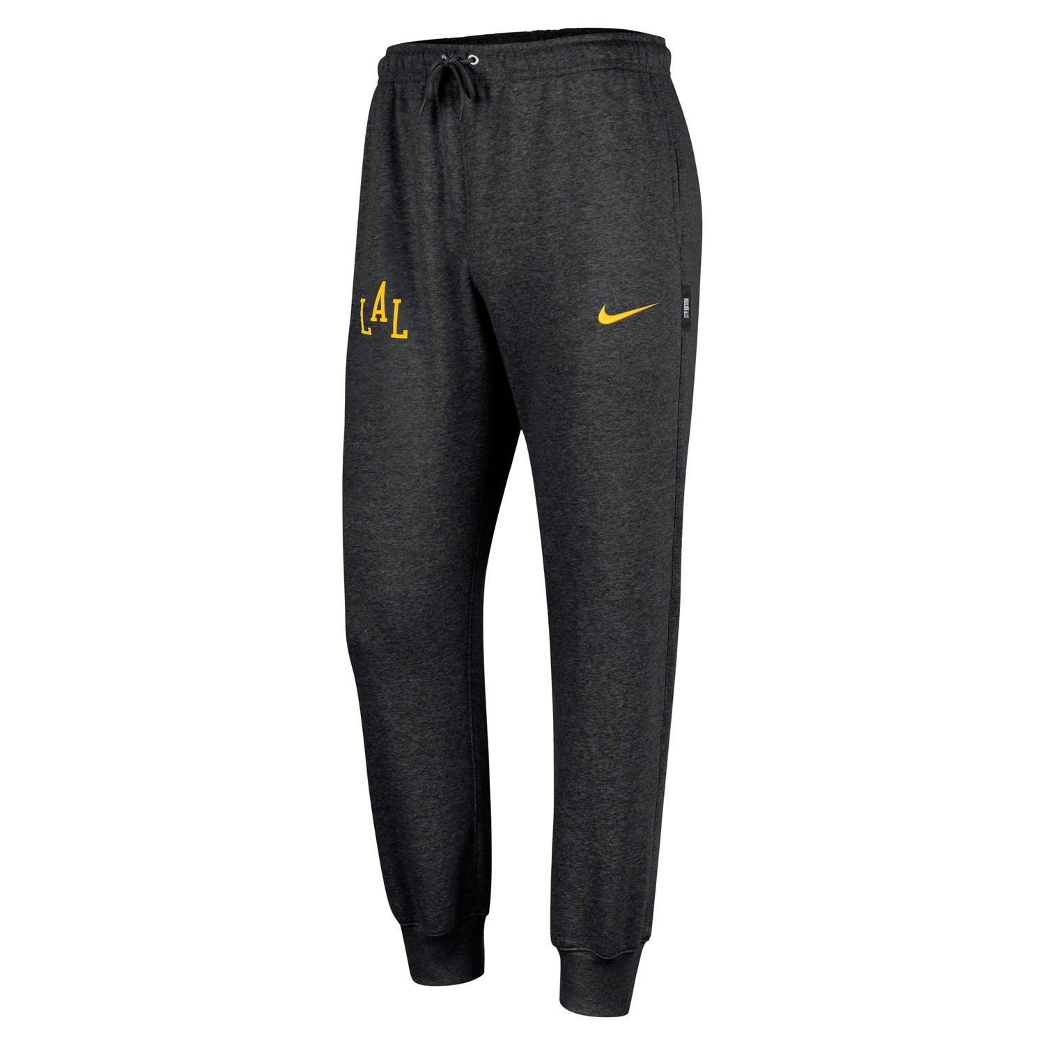 Nike NBA Club Los Angeles Lakers City Edition Fleece Jogger - Pánské - Kalhoty Nike - Černé - HQ5479-010 - Velikost: XL