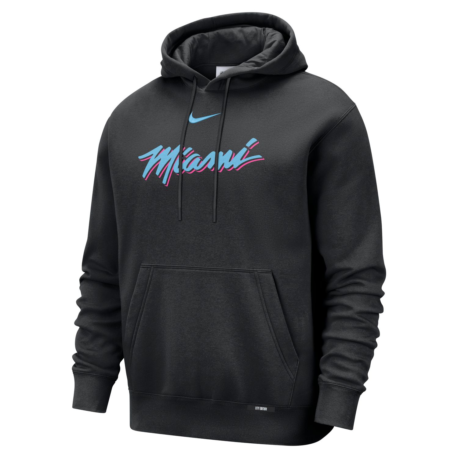 Nike Nike Basketball Club Miami Heat City Edition Pull-Over Hoodie - Pánské - Mikina Nike - Černé - HQ5549-010 - Velikost: S