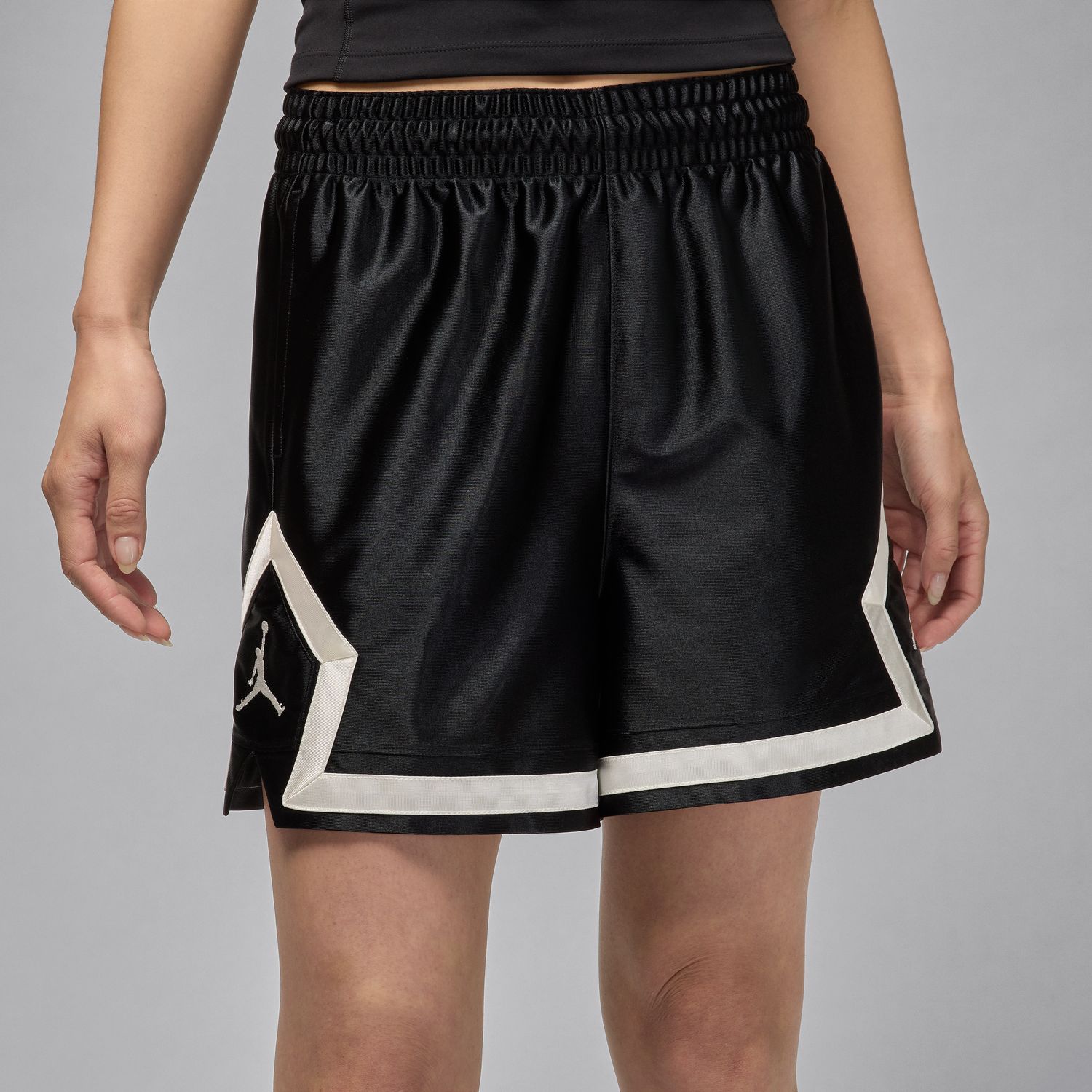 Jordan Sport Wmns Dri-FIT 4" Diamond Shorts Black - Dámské - Kraťasy Jordan - Černé - HQ8908-011 - Velikost: S