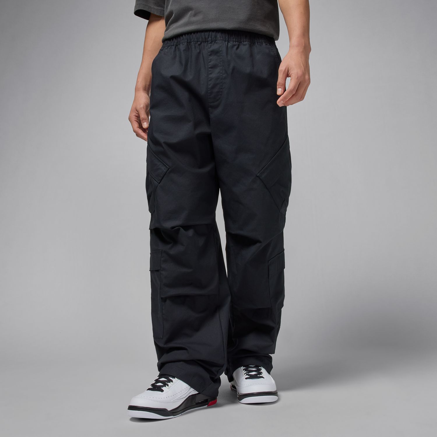 Jordan Flight Men's Utility Pants Black - Pánské - Kalhoty Jordan - Černé - HV0530-010 - Velikost: L