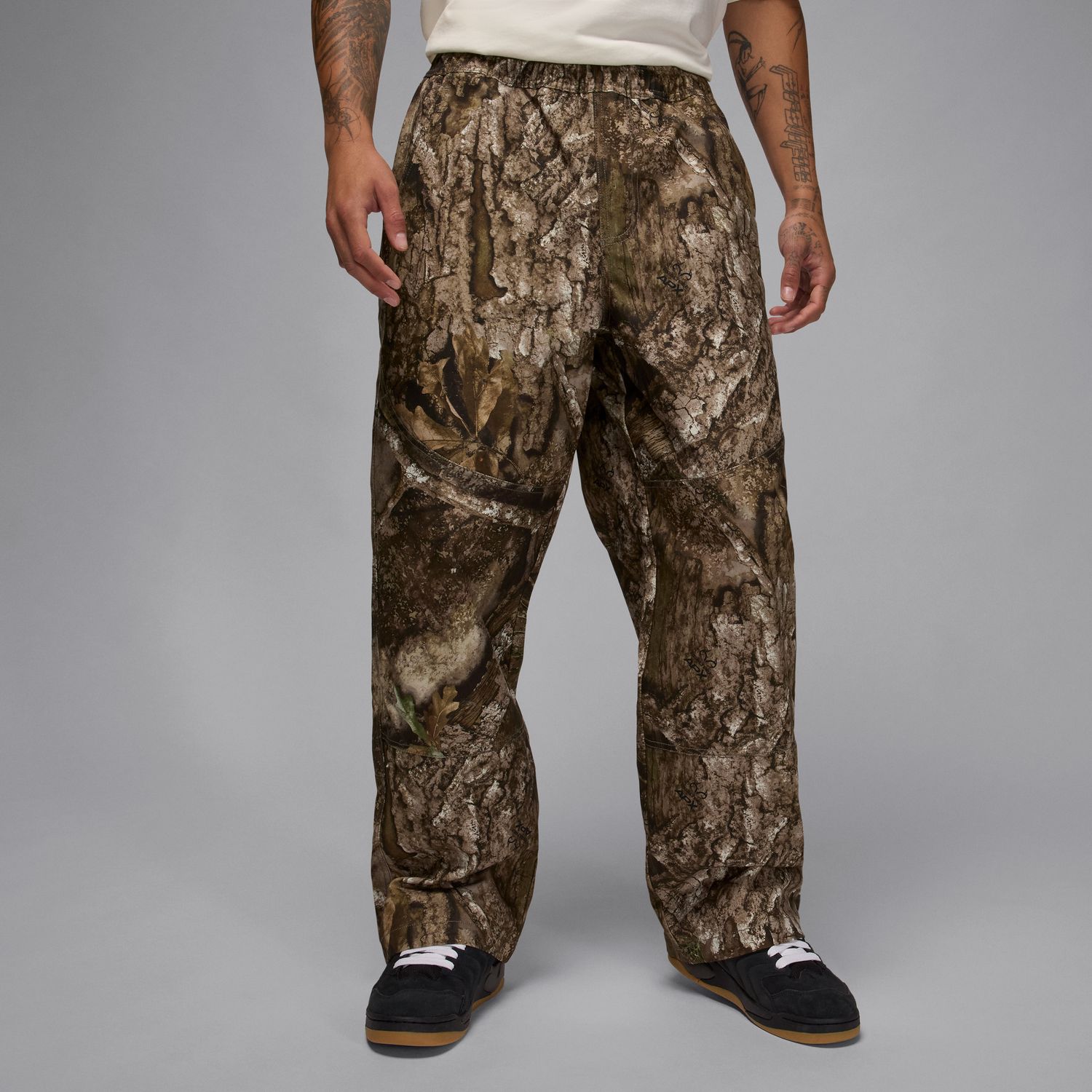 Jordan Brooklyn Woven Realtree Pants - Pánské - Kalhoty Jordan - Hnědé - HV0642-222 - Velikost: M