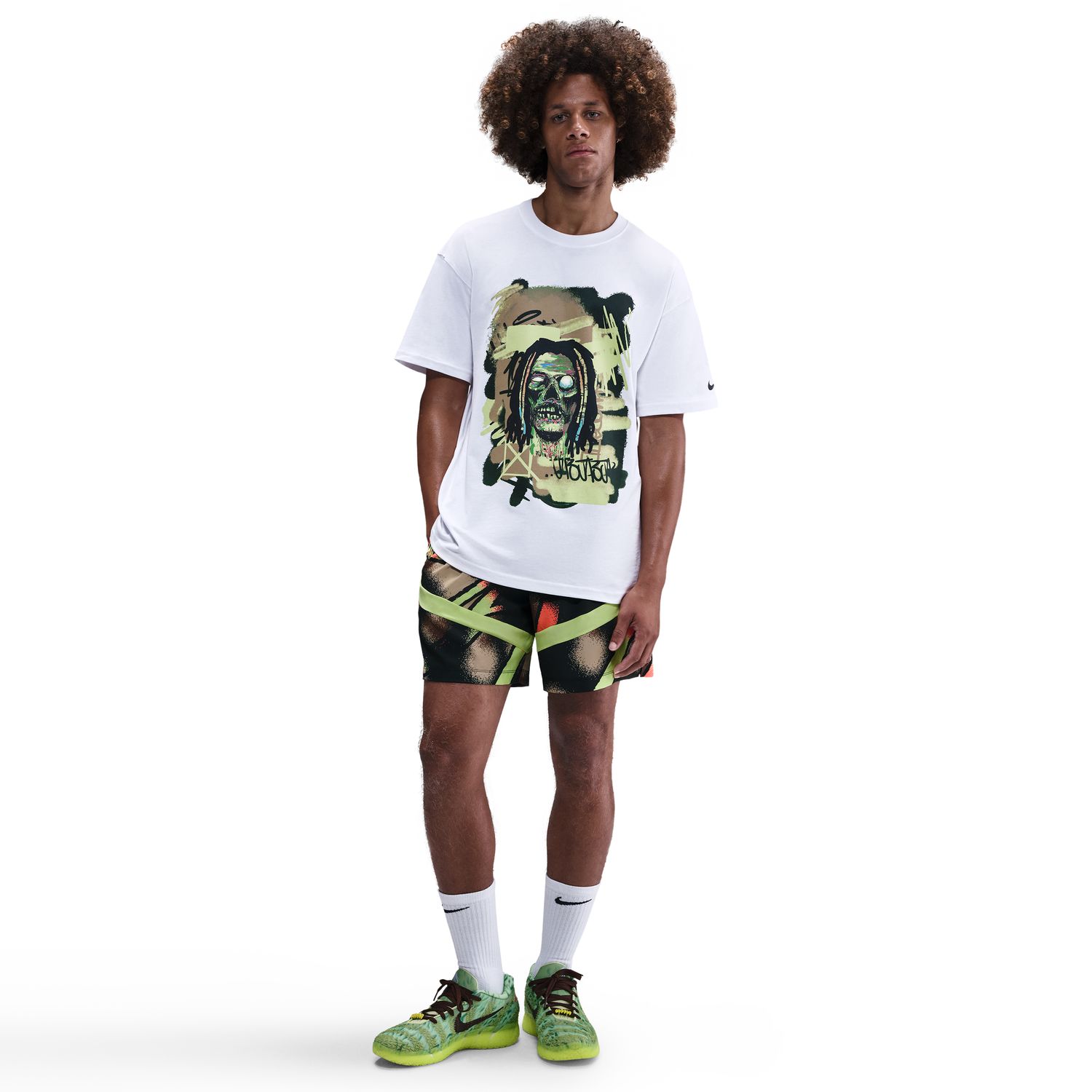 Nike Dri-FIT Ja 6" Icon Basketball Shorts Light Lemon Twist - Pánské - Kraťasy Nike - Žluté - HV3388-736 - Velikost: 2XL