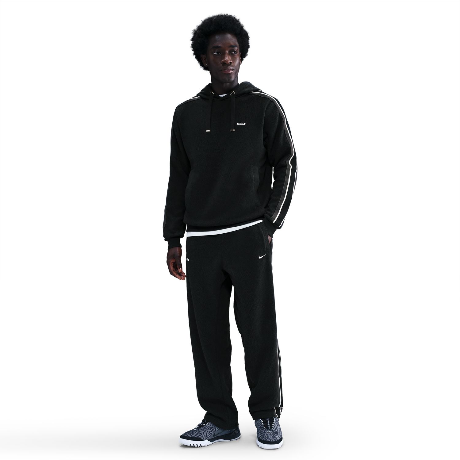 Nike Therma-FIT LeBron Standard Issue Basketball Pants Black - Pánské - Kalhoty Nike - Černé - HV3490-010 - Velikost: XL