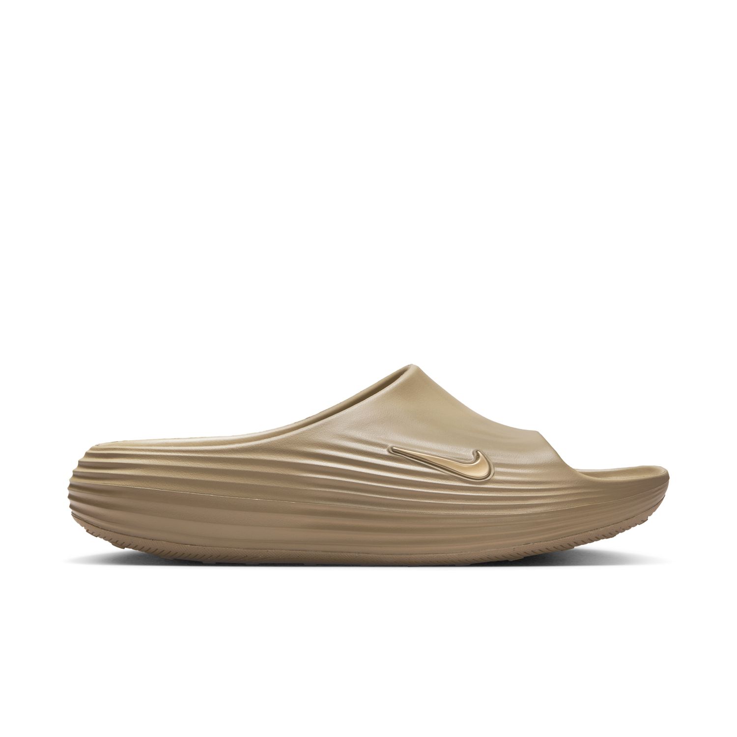 Levně Nike ReactX Rejuven8 Slides Khaki - Pánské - Pantofle Nike - Hnědé - HV4479-200