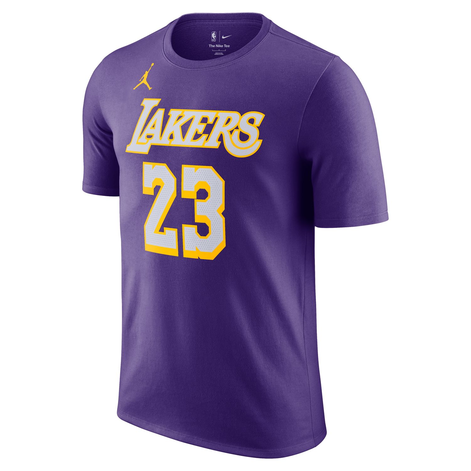 Jordan NBA Los Angeles Lakers Essentials Statement Tee - Pánské - Triko Jordan - Fialové - HV6272-504 - Velikost: XL