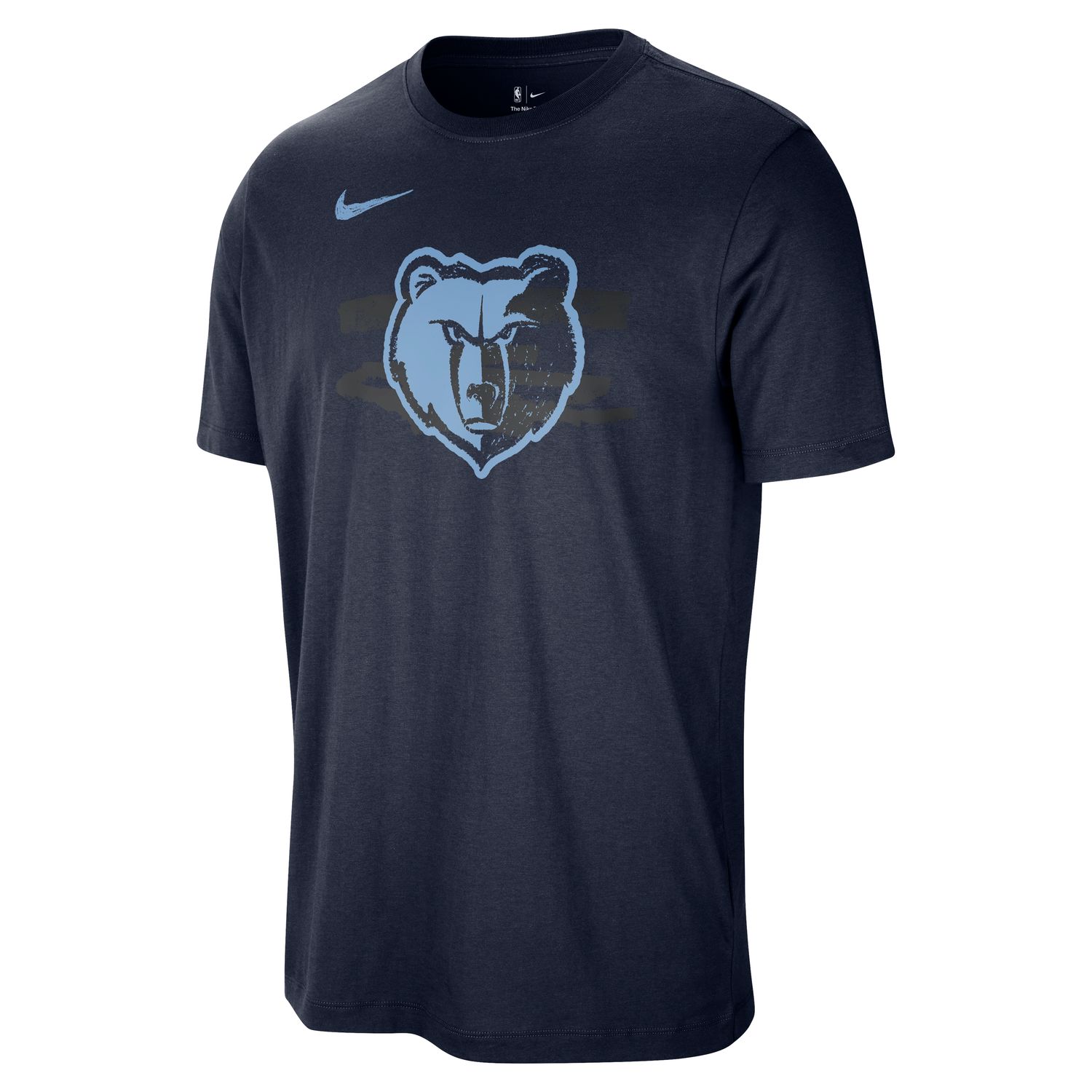 Nike NBA Memphis Grizzlies Courtside Tee - Pánské - Triko Nike - Modré - HV6753-419 - Velikost: M