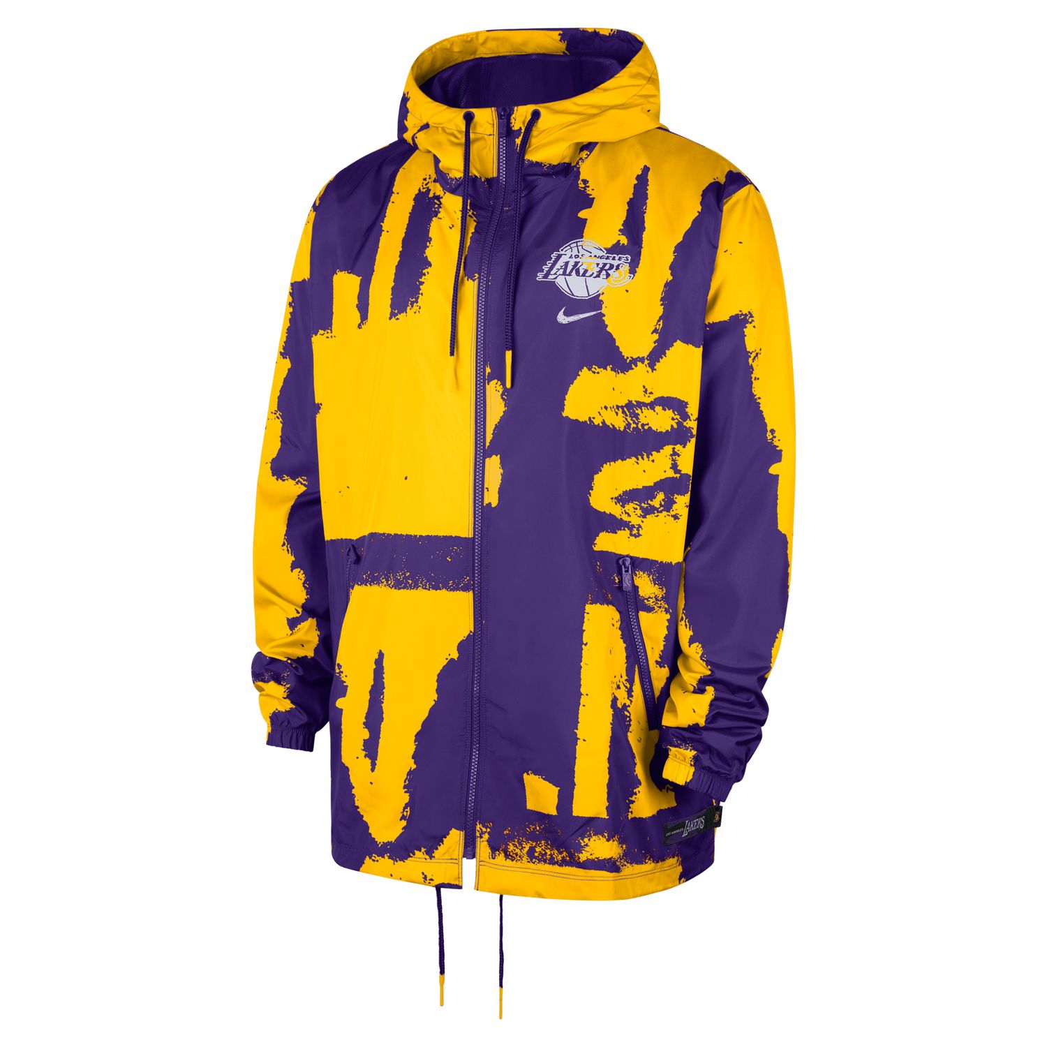 Nike NBA Los Angeles Lakers Courtside Club Woven Full-Zip Jacket - Pánské - Bunda Nike - Fialové - HV9696-504 - Velikost: L
