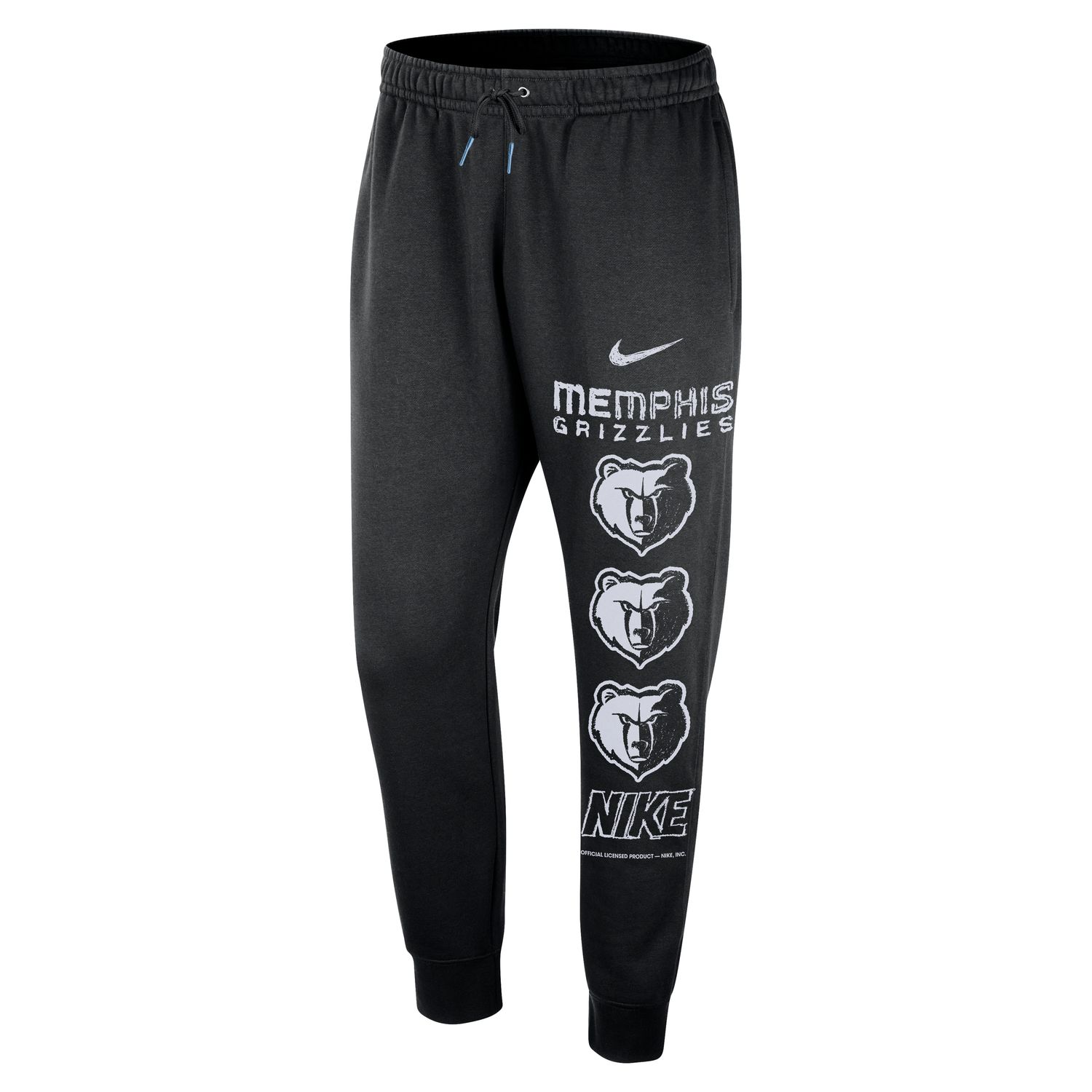 Nike NBA Memphis Grizzlies Courtside Club Fleece Joggers - Pánské - Kalhoty Nike - Černé - HV9780-010 - Velikost: S