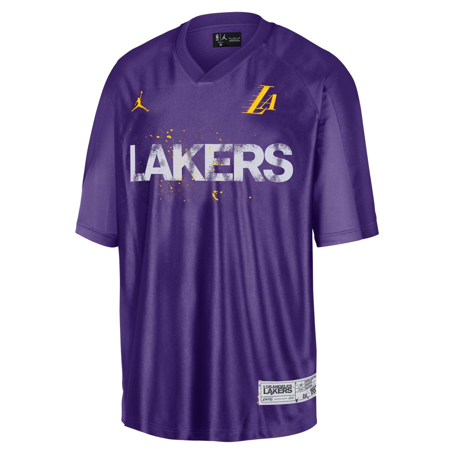 Jordan Dri-FIT MVP Los Angeles Lakers Tee Field Purple - Pánské - Triko Jordan - Fialové - IB0759-504 - Velikost: 2XL