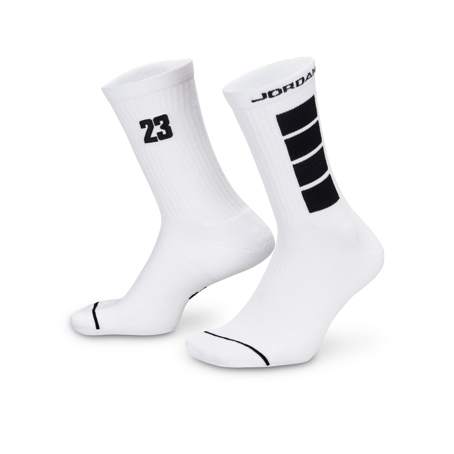 Jordan Everyday Crew Socks White - Unisex - Ponožky Jordan - Bílé - IB0828-100 - Velikost: M