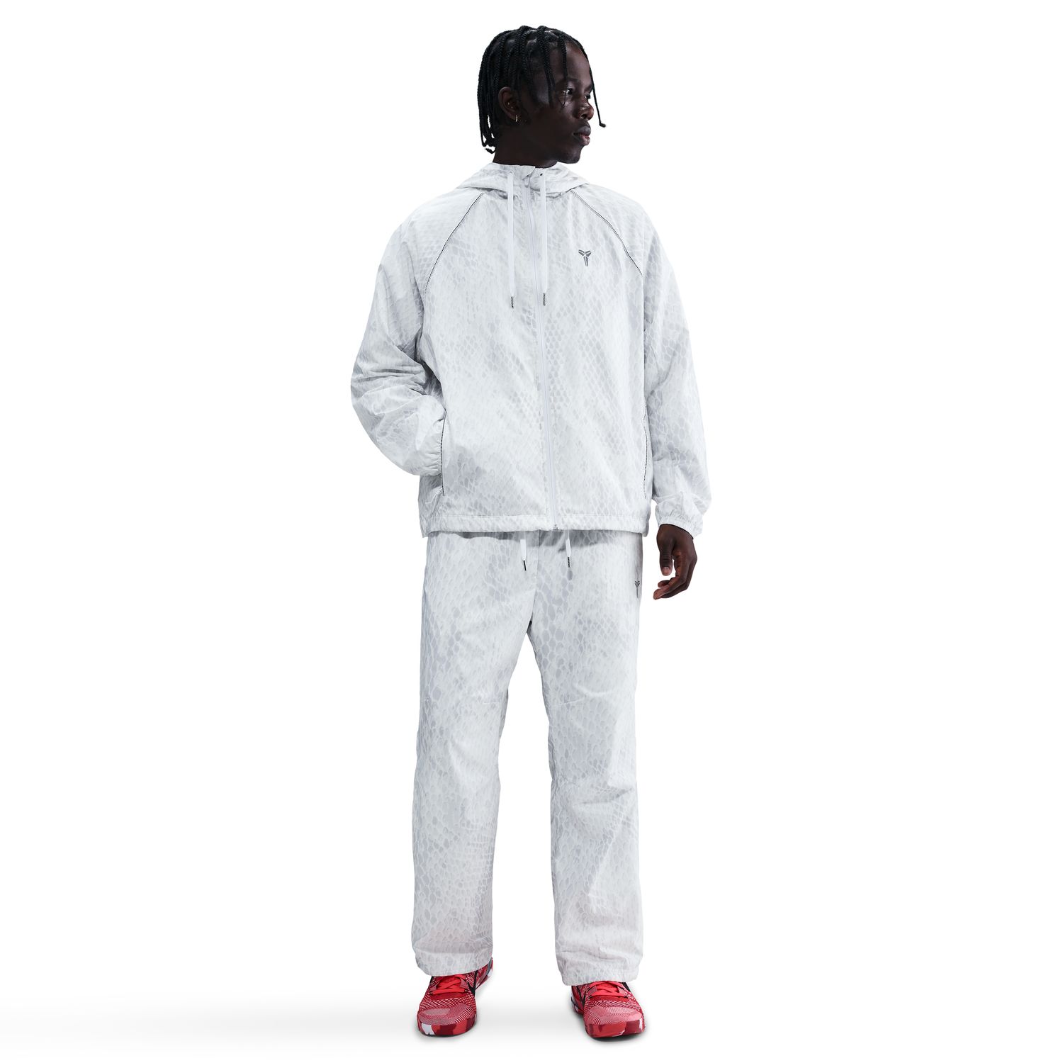 Nike Kobe Woven Jacket White - Pánské - Bunda Nike - Bílé - IB2704-100 - Velikost: S