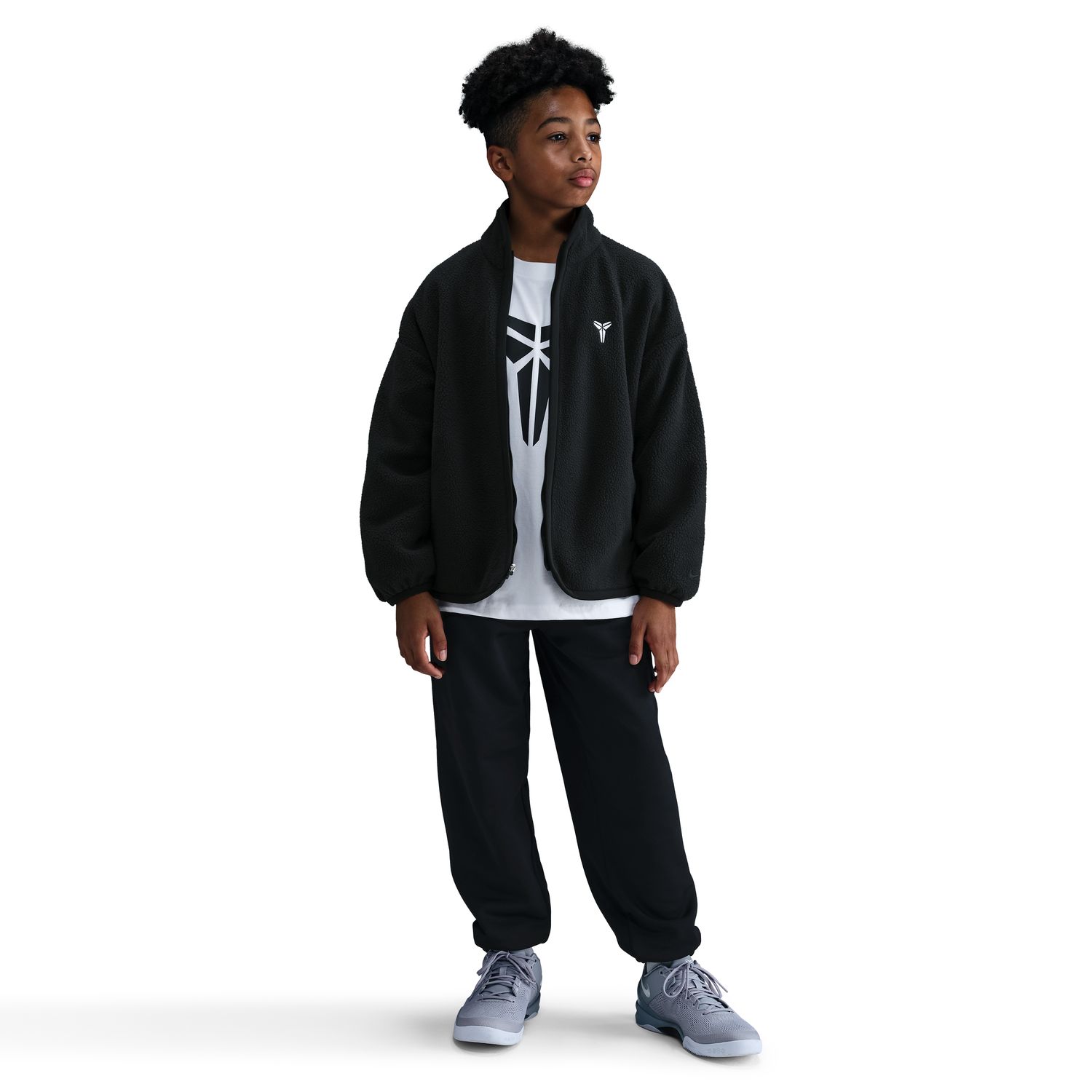 Nike Kobe Big Kids Winterized Basketball Top Black - Dětské - Mikina Nike - Černé - IB2739-010 - Velikost: XL