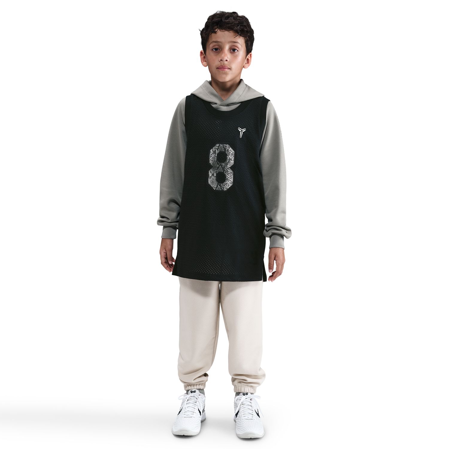 Nike Kobe Big Kids' Basketball Jersey Black - Dětské - Dres Nike - Černé - IB7086-010 - Velikost: XL
