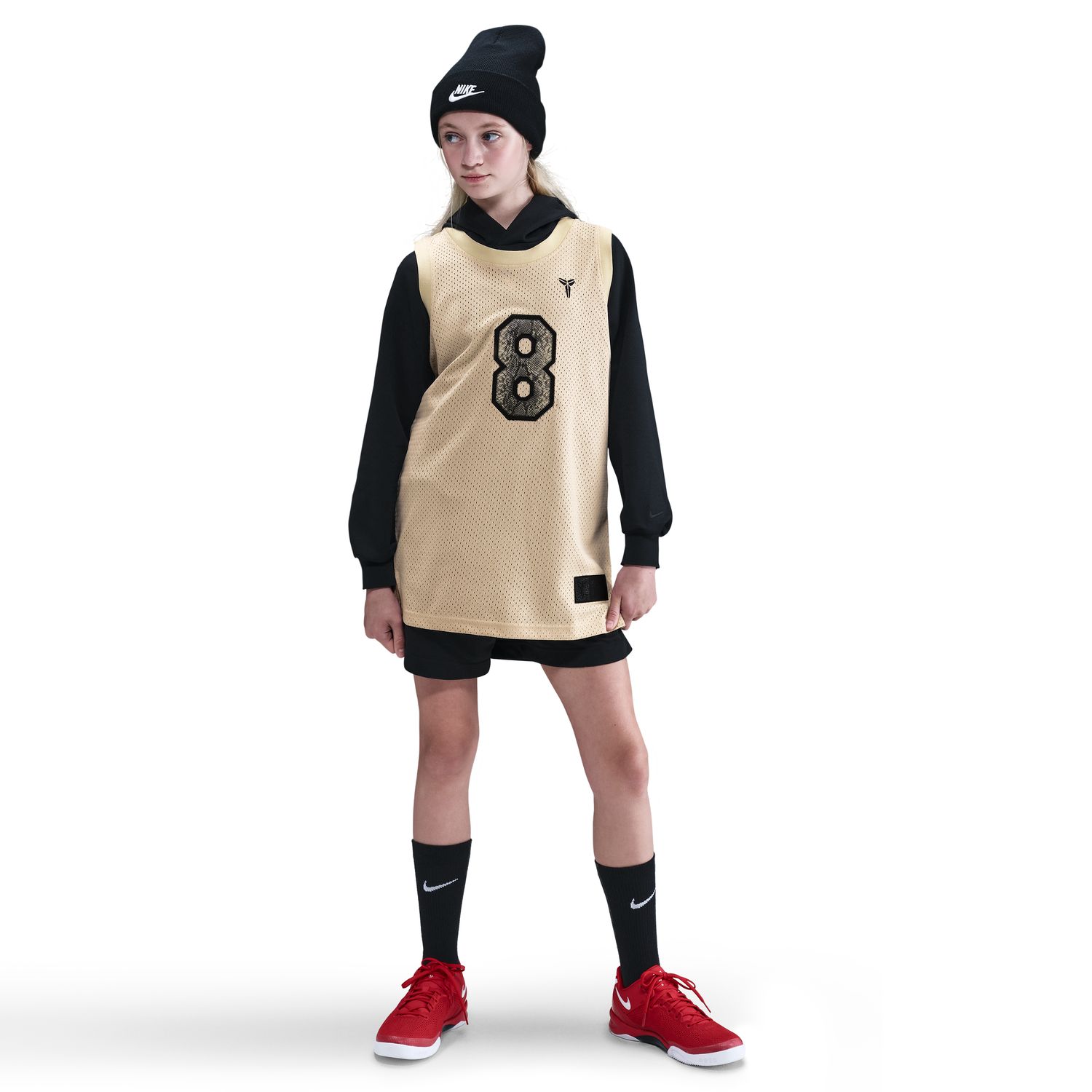 Nike Kobe Big Kids' Basketball Jersey Sanddrift - Dětské - Dres Nike - Bílé - IB7086-126 - Velikost: XL
