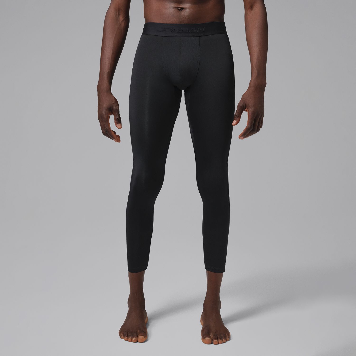 Levně Jordan Sport Essentials Dri-FIT 3/4-Length Tights Black - Pánské - Kompresní legíny Jordan - Černé - IF0899-010
