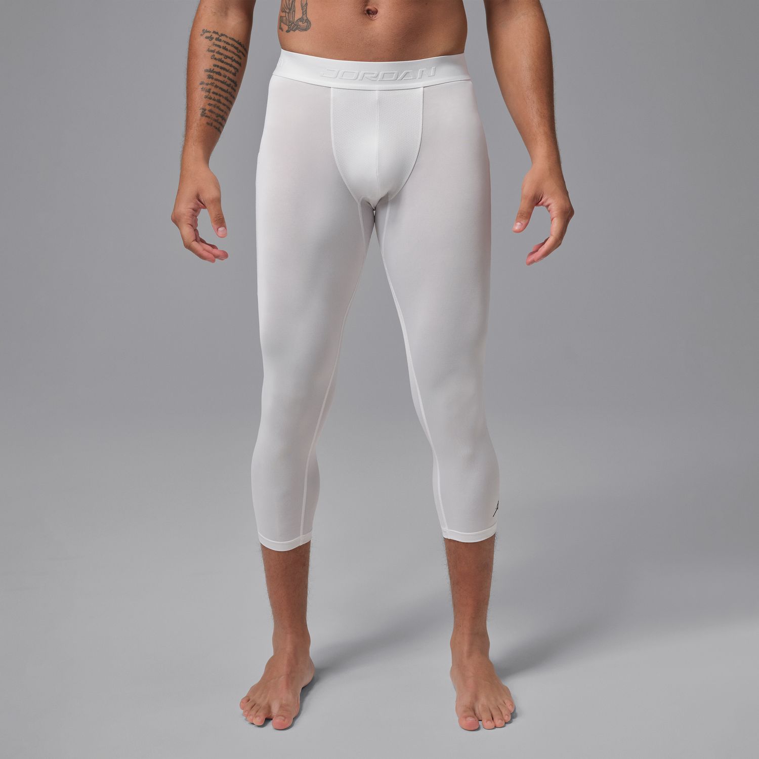 Jordan Sport Essentials Dri-FIT 3/4-Length Tights White - Pánské - Kalhoty Jordan - Bílé - IF0899-100 - Velikost: S