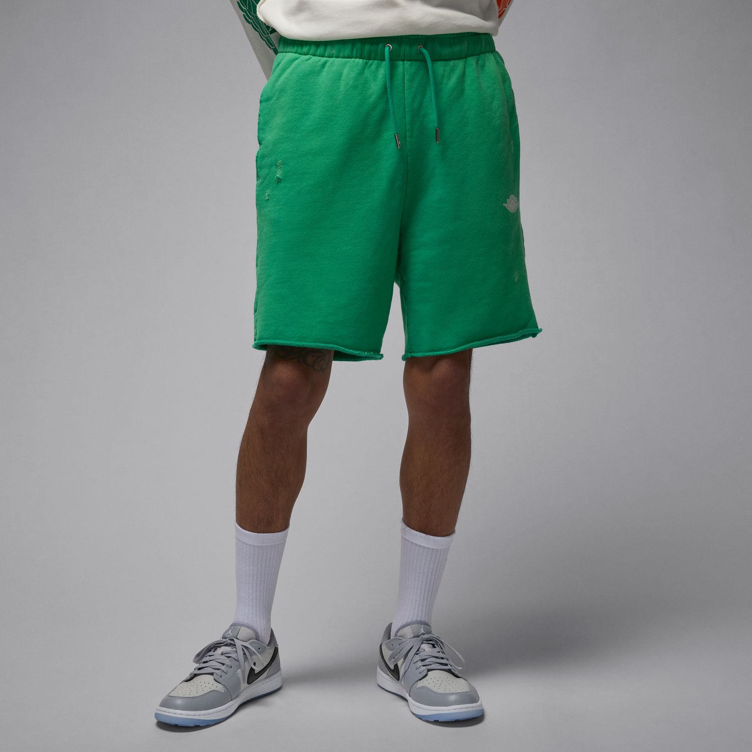Air Jordan Rare Air French Terry Shorts Stadium Green - Pánské - Kraťasy Jordan - Zelené - IF1411-324 - Velikost: L