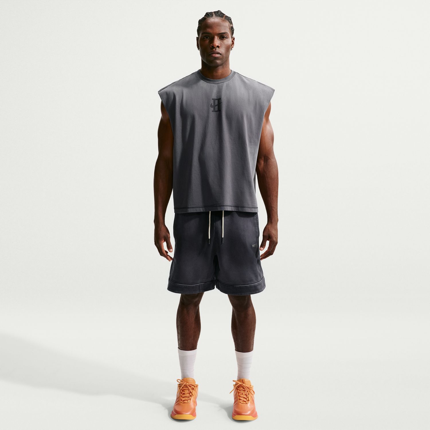 Levně Nike Dri-FIT Book Standard Issue Sleevleless Game Top Black - Pánské - Triko Nike - Šedé - IF1568-010