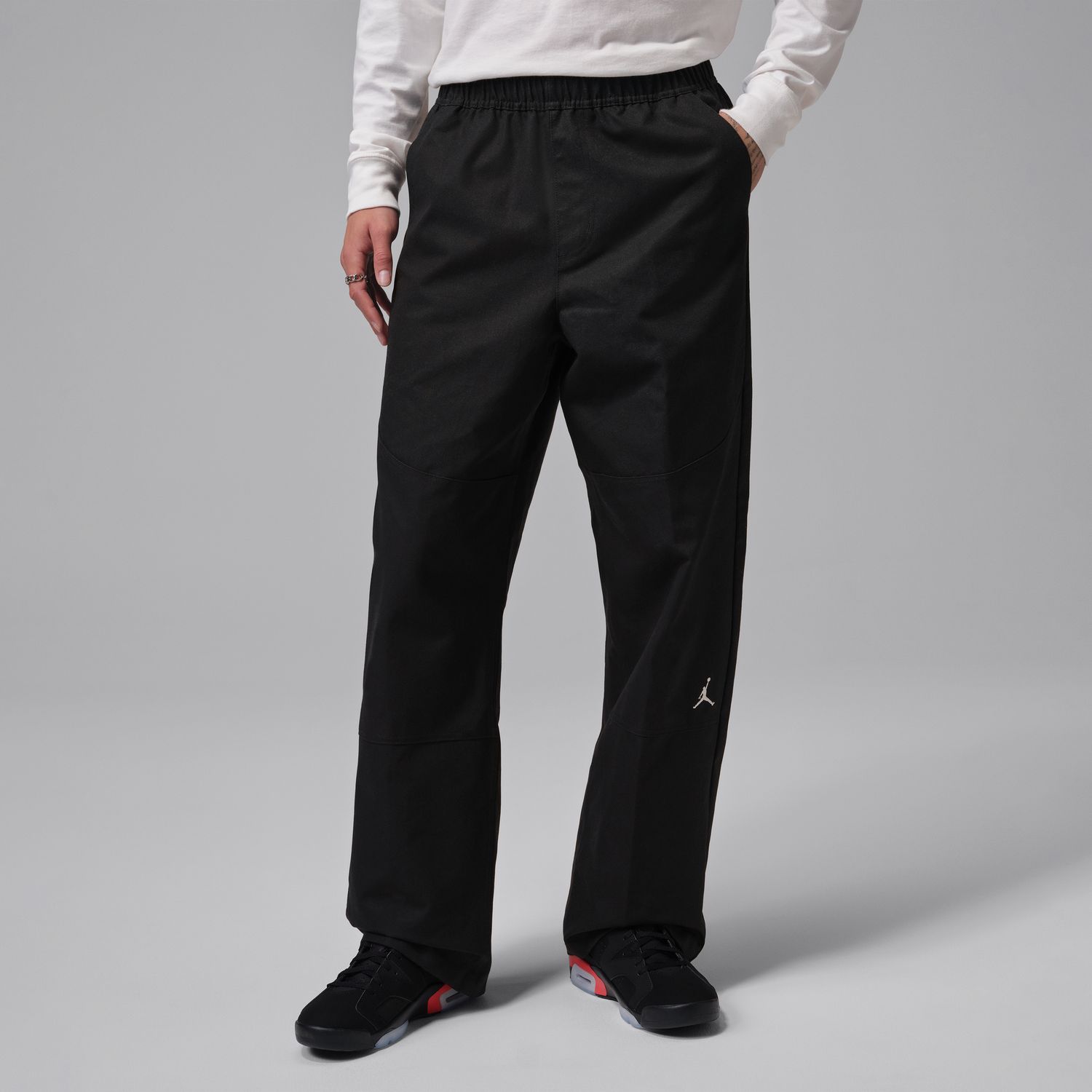 Jordan Brooklyn Woven Pants Black - Pánské - Kalhoty Jordan - Černé - IF1851-010 - Velikost: S