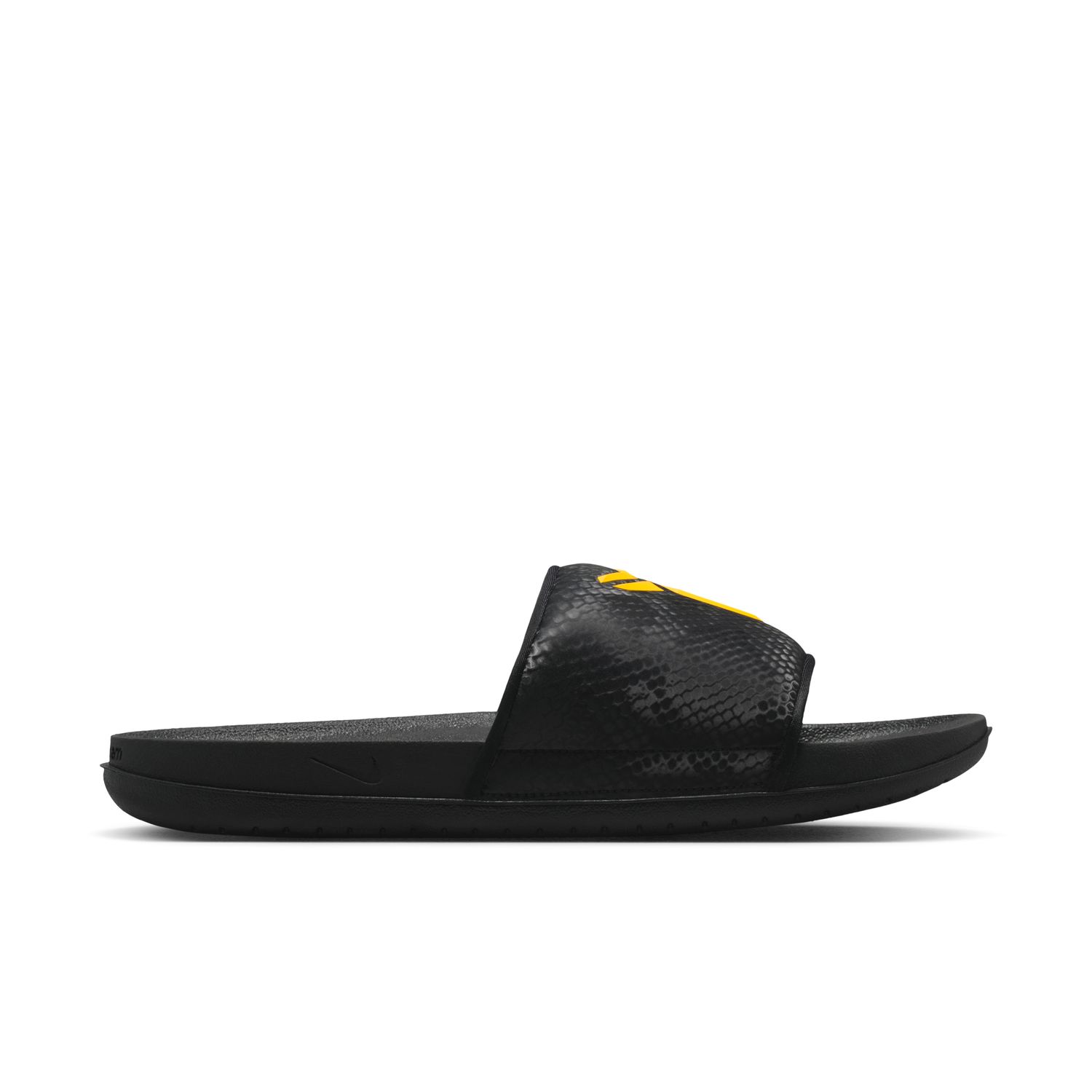 Nike Kobe Offcourt "Black University Gold" Slides - Pánské - Tenisky Nike - Černé - IF2870-003 - Velikost: 40