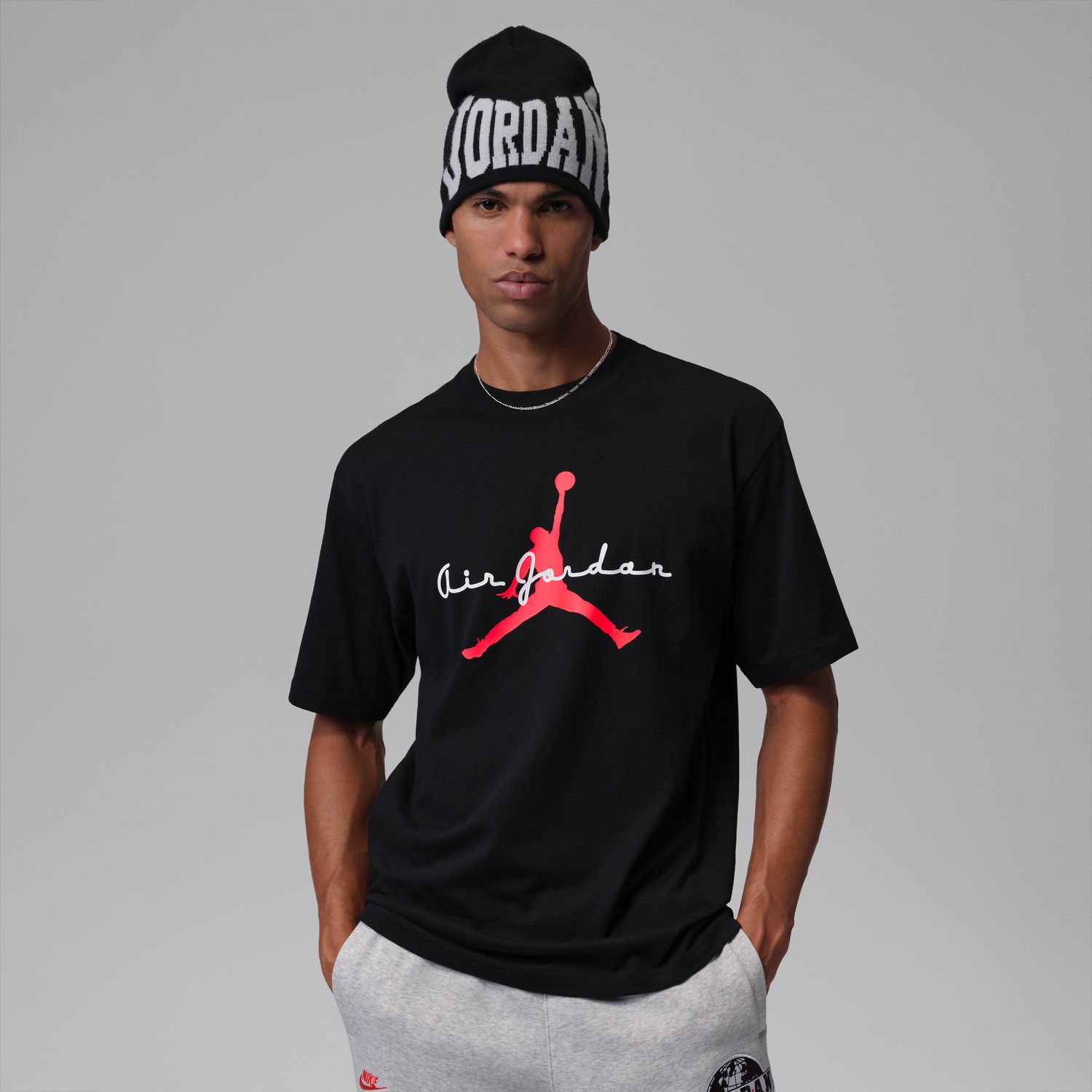 Levně Jordan Brooklyn Graphic Tee Black - Pánské - Triko Jordan - Černé - IF3034-010