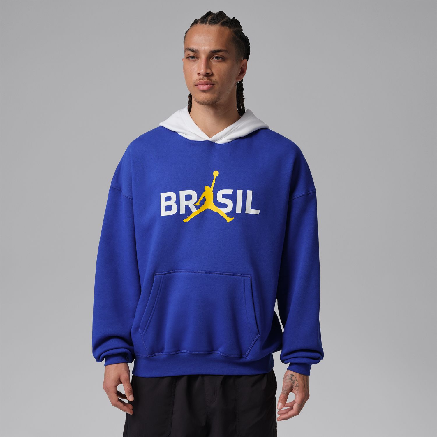 Levně Jordan Brooklyn Fleece Pullover Hoodie Old Royal - Pánské - Mikina Jordan - Modré - IF3898-417