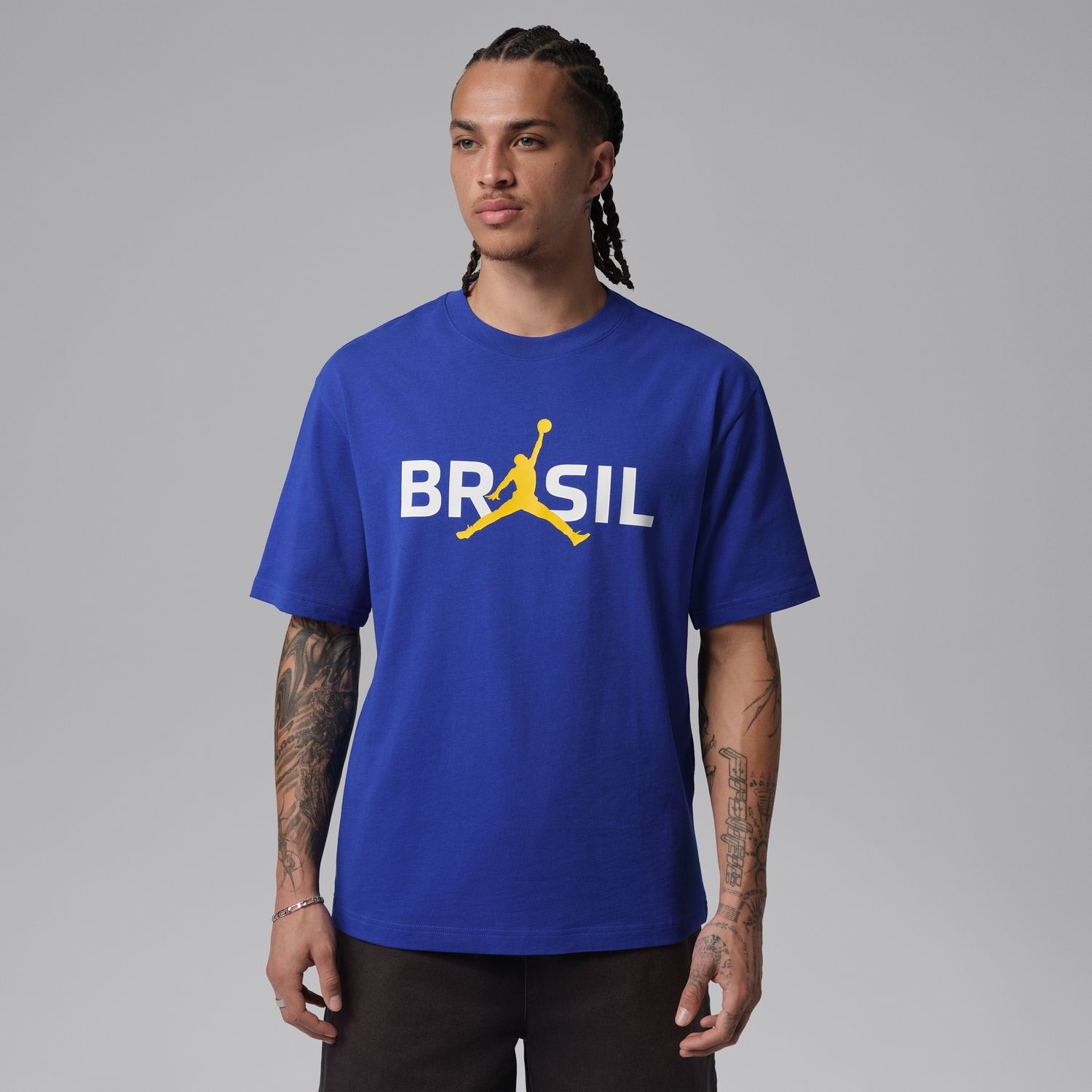 Levně Air Jordan 85 Crew Tee Old Royal - Pánské - Triko Jordan - Modré - IF3910-417