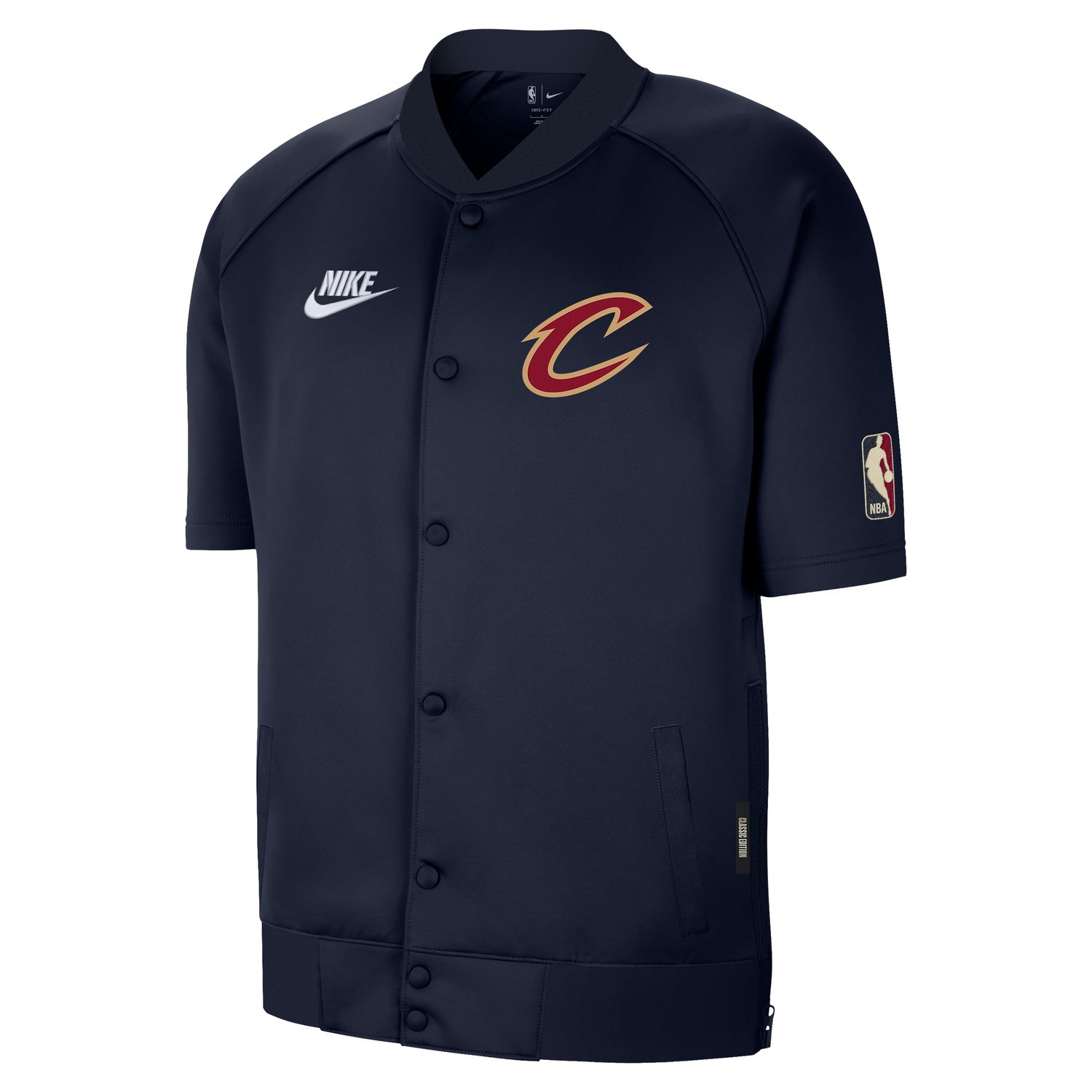 Nike Dri-FIT NBA Cleveland Cavaliers Hardwood Classics Short-Sleeve Jacket - Pánské - Bunda Nike - Modré - IF4359-419 - Velikost: XL